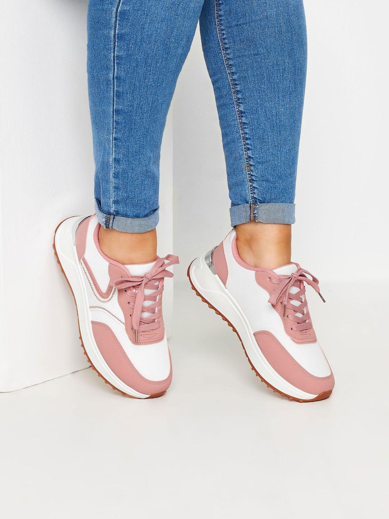  image of yours-wide-fit-runner-trainer-pink