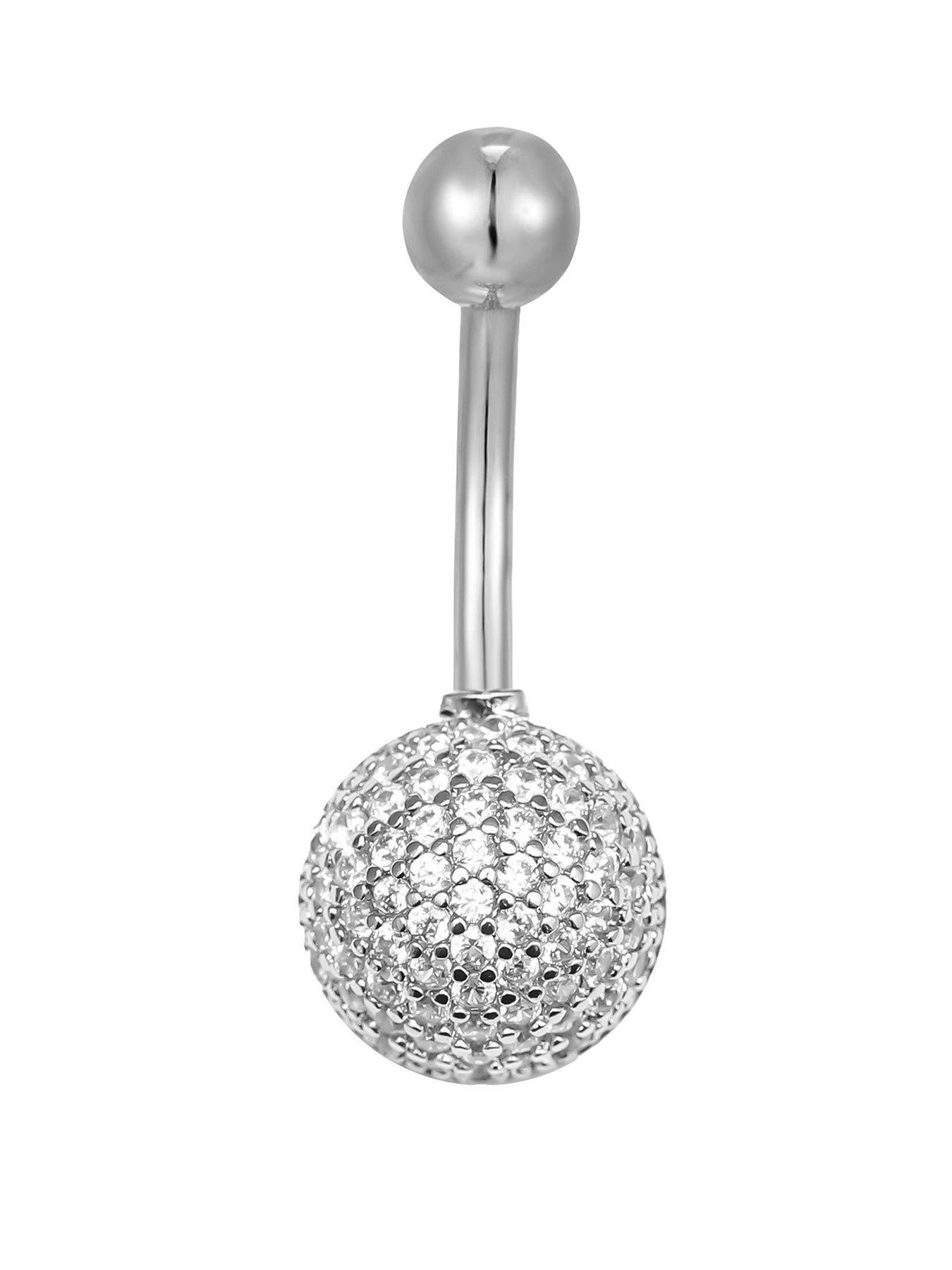 the-love-collection-crystal-glitterball-belly-bar