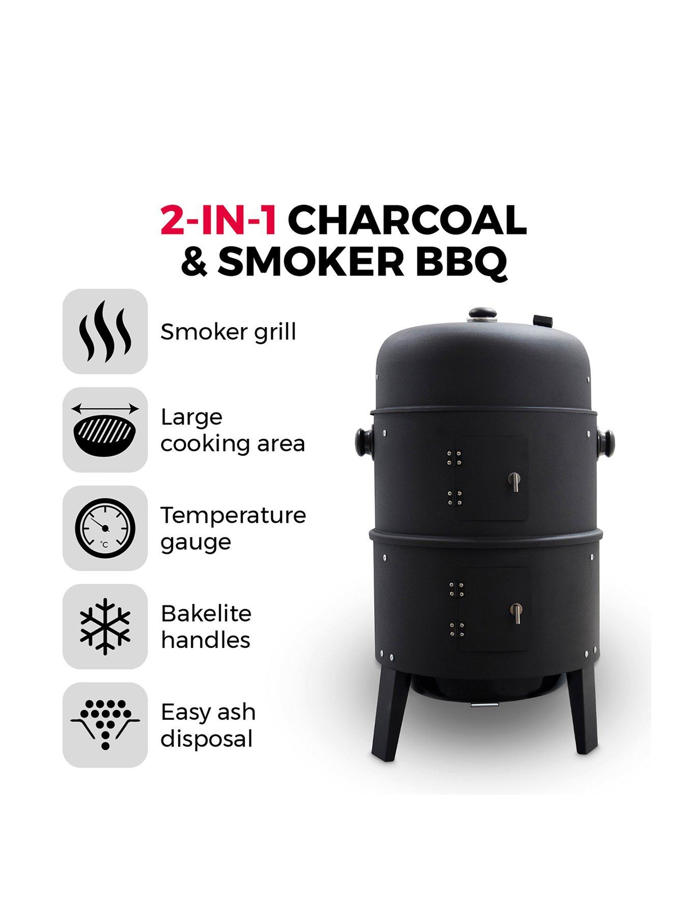  image of tower-2-in-1-charcoal-and-smoker-bbq-grill