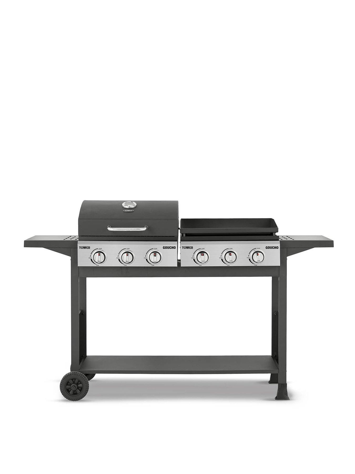 tower-goucho-six-burner-gas-bbq-and-plancha-black-nbsp