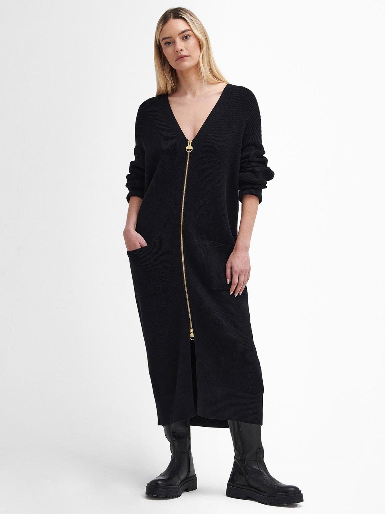 undefined Mondale Knitted Midi Dress - Black