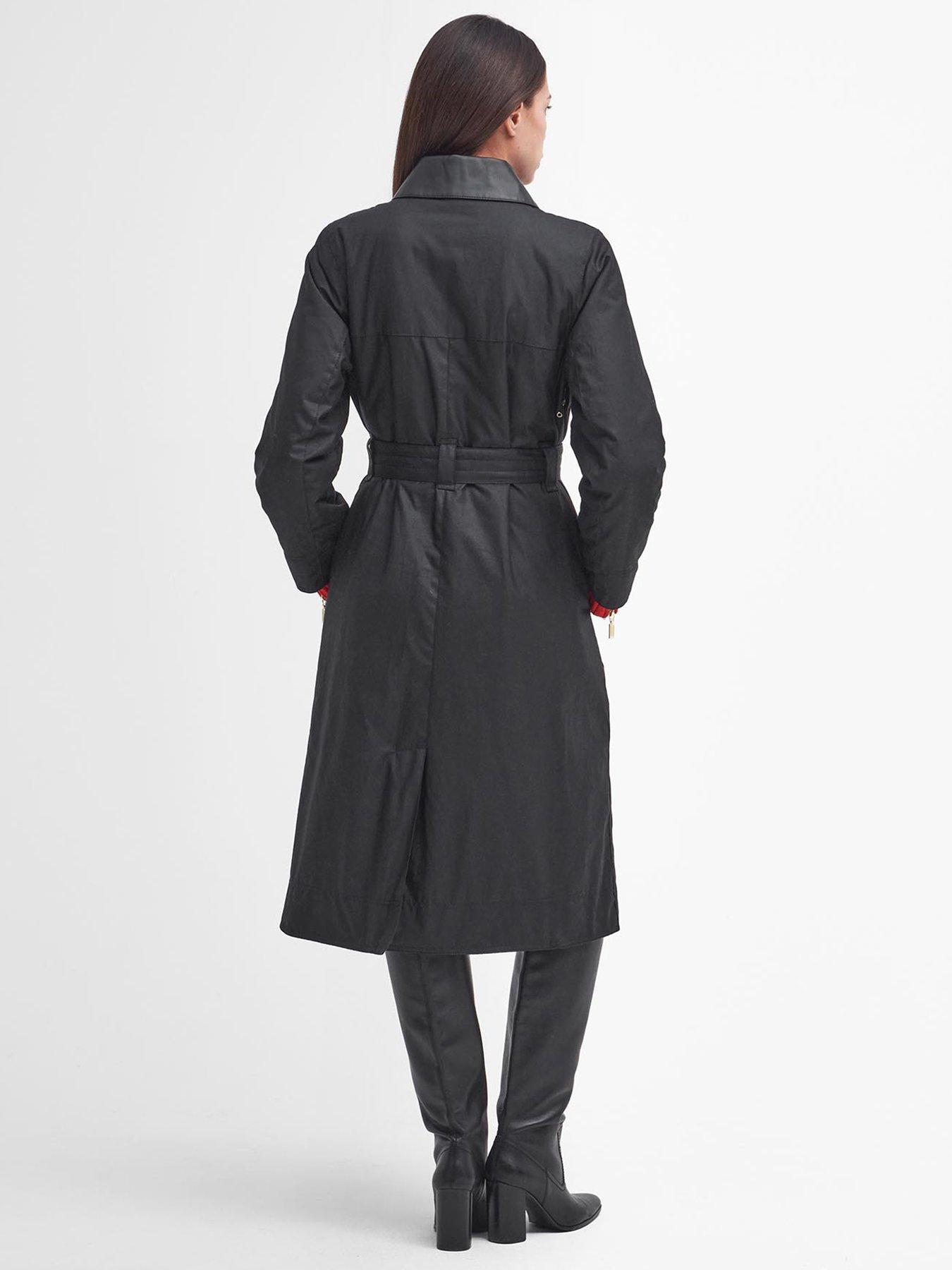  image of barbour-international-milla-wax-coat-black
