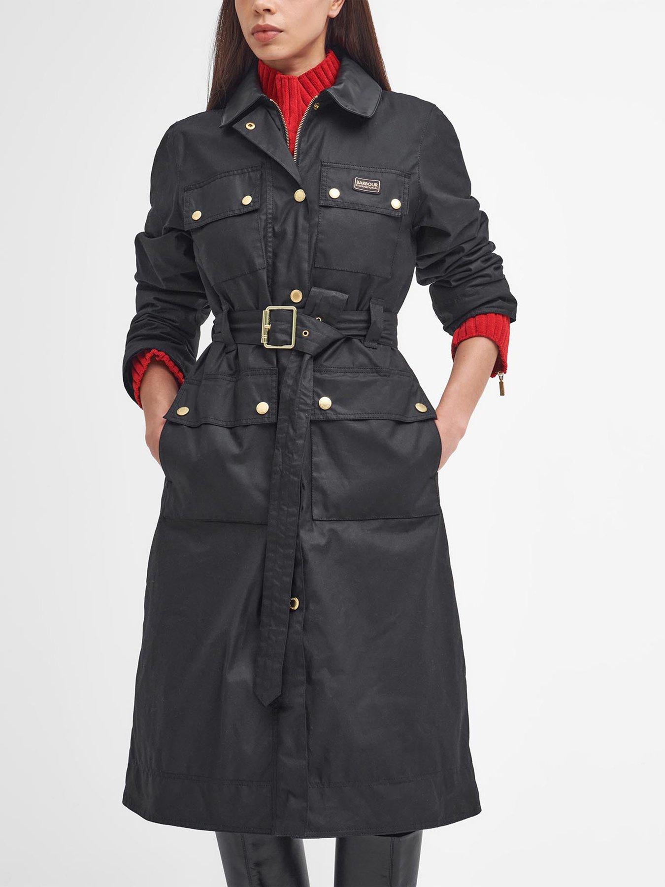  image of barbour-international-milla-wax-coat-black