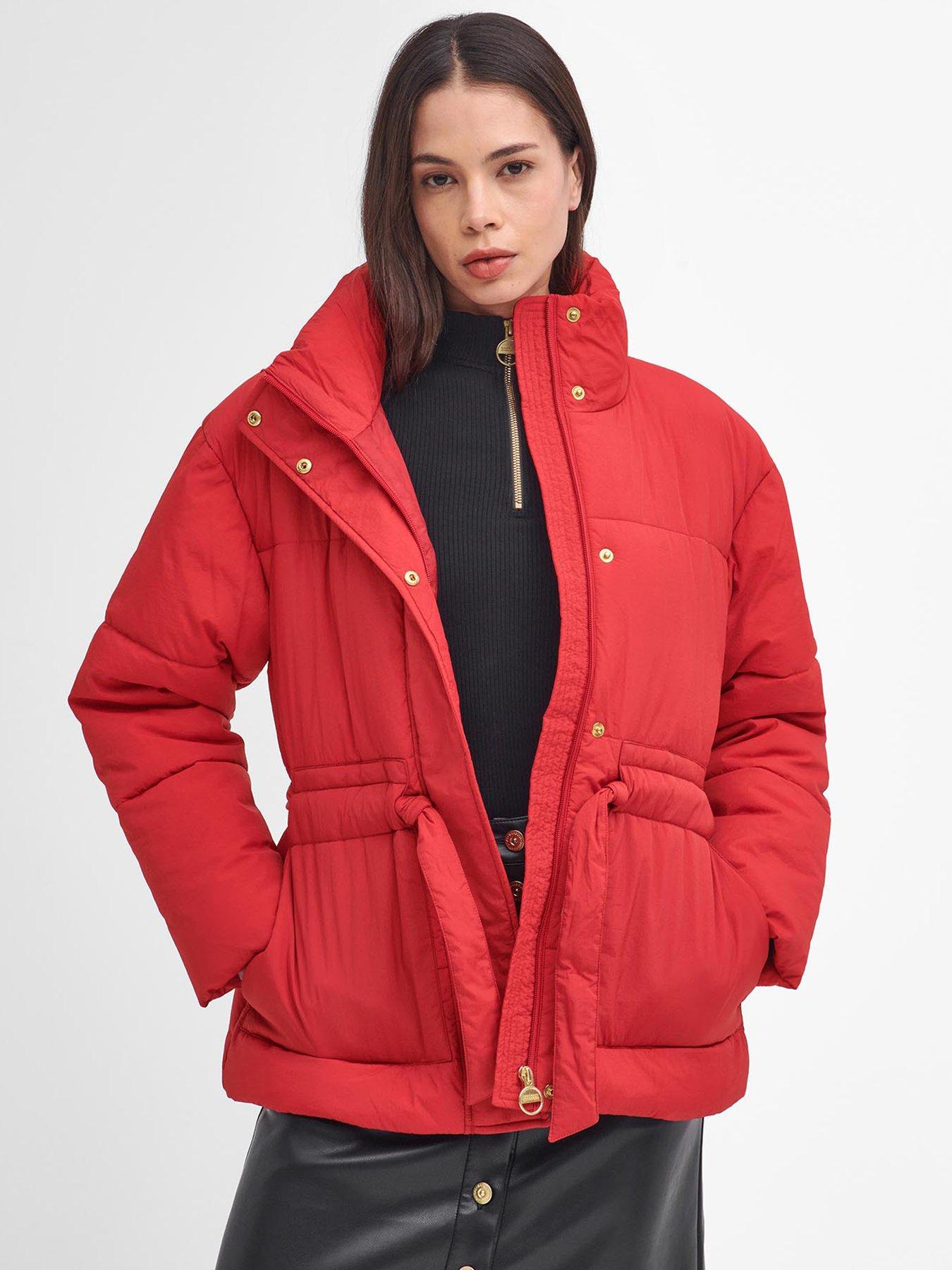 undefined Cindy Padded Coat - Red