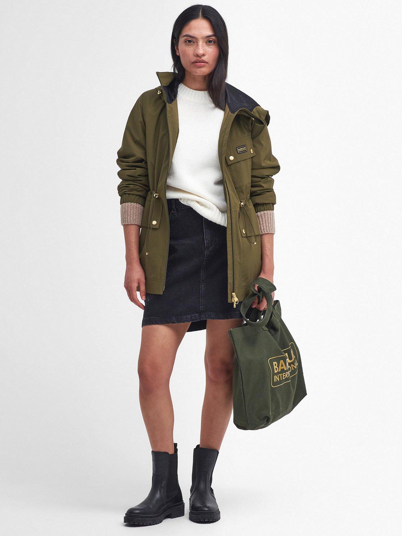 Image 3 of 6 of Barbour International Alicia Waterproof Jacket - Green