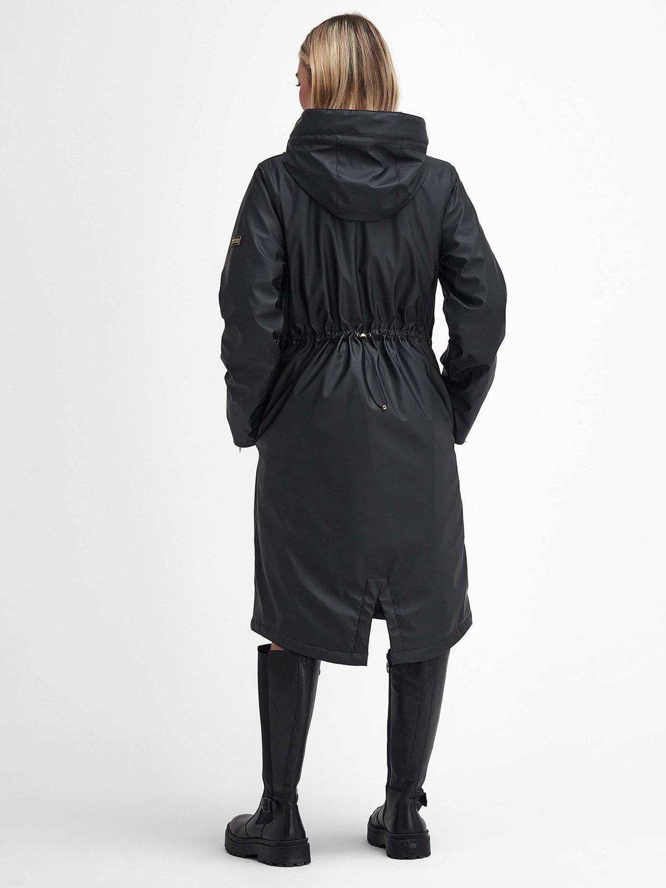  image of barbour-international-wyatt-showerproof-coat-black