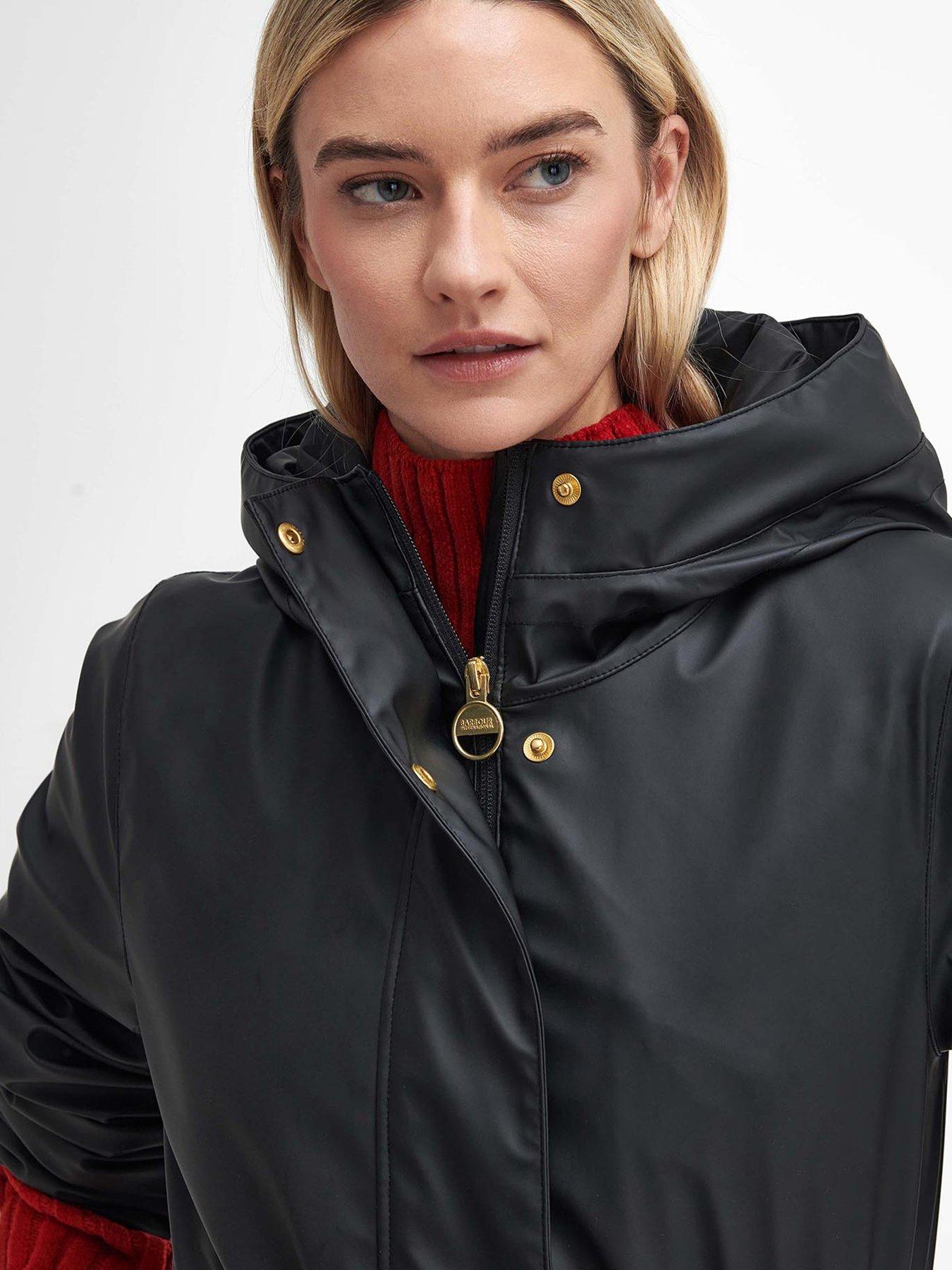  image of barbour-international-wyatt-showerproof-coat-black