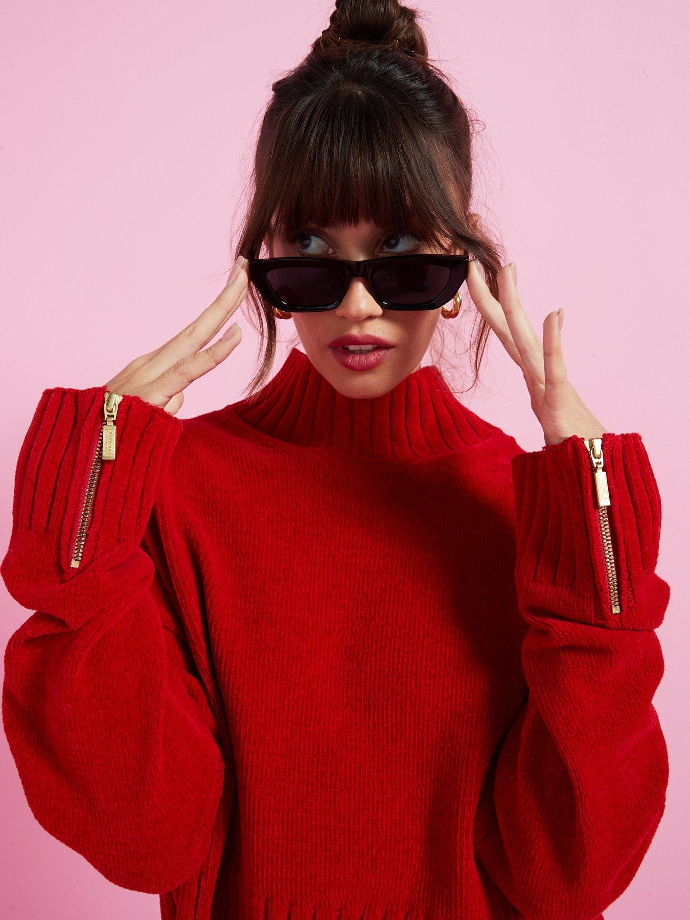 Red barbour jumper clearance