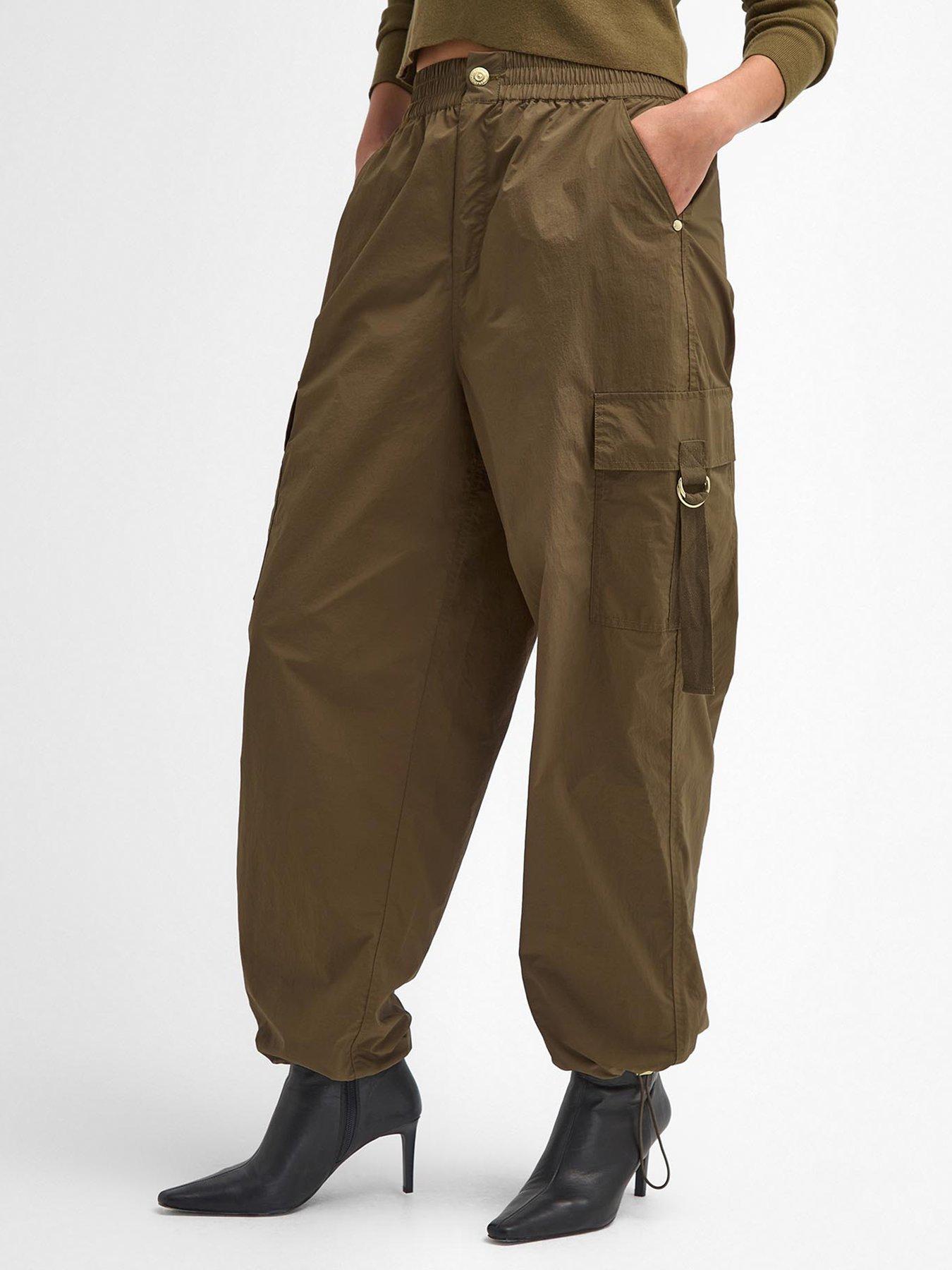  image of barbour-international-carla-trouser-green