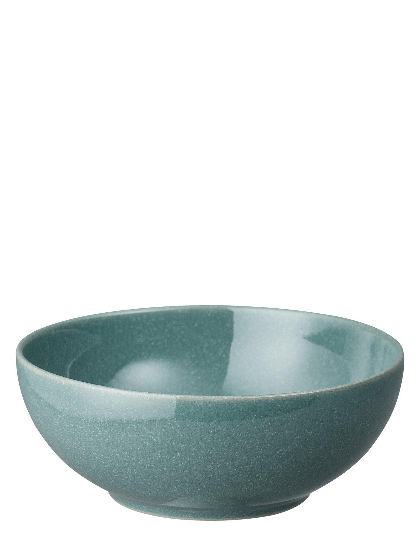  image of denby-elements-12-piece-coupe-dinner-set-in-jade-dark-green