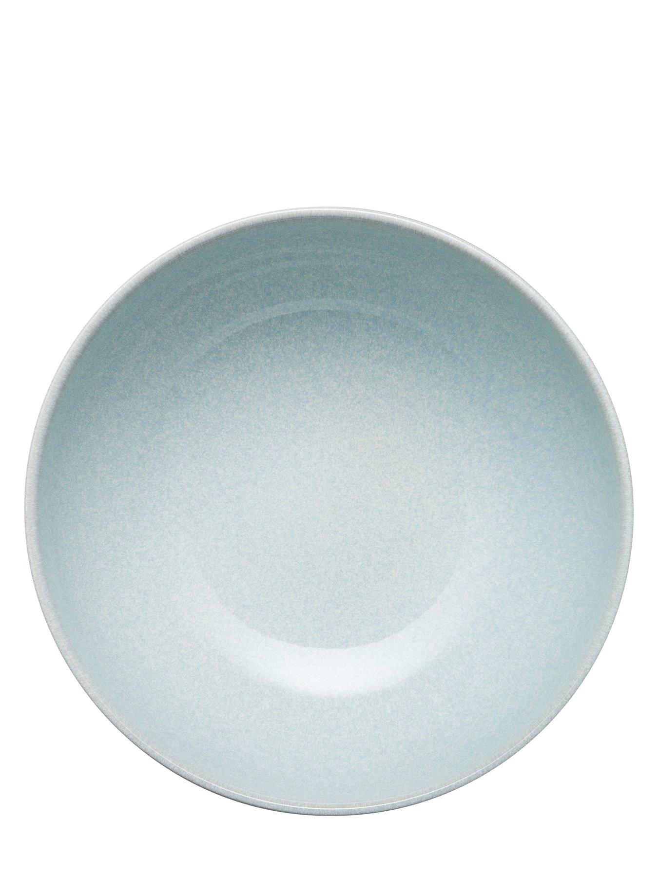  image of denby-elements-4-piece-cereal-bowl-set-in-light-jade-green