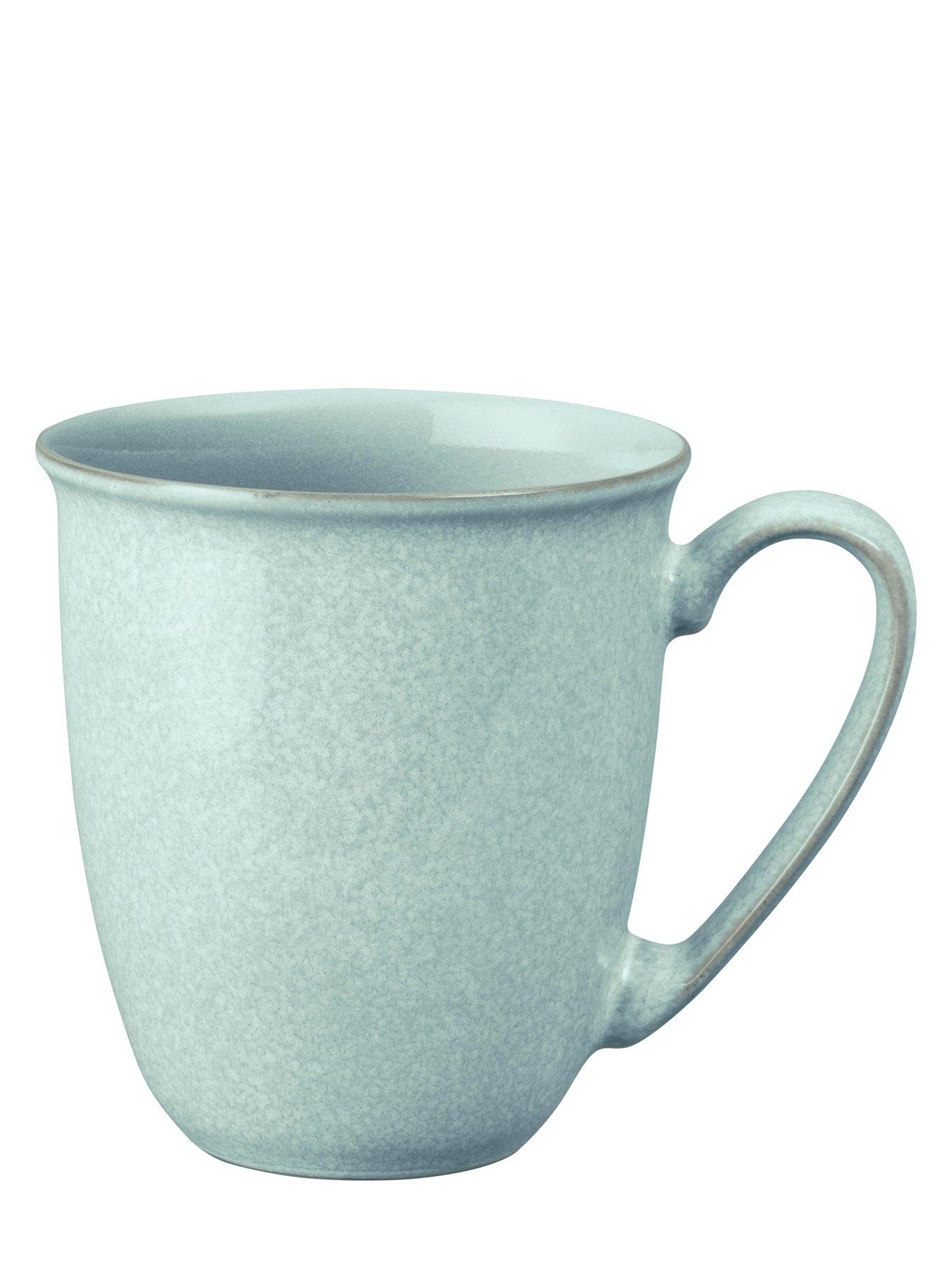  image of denby-elements-set-of-4-mugs-in-light-jade-green