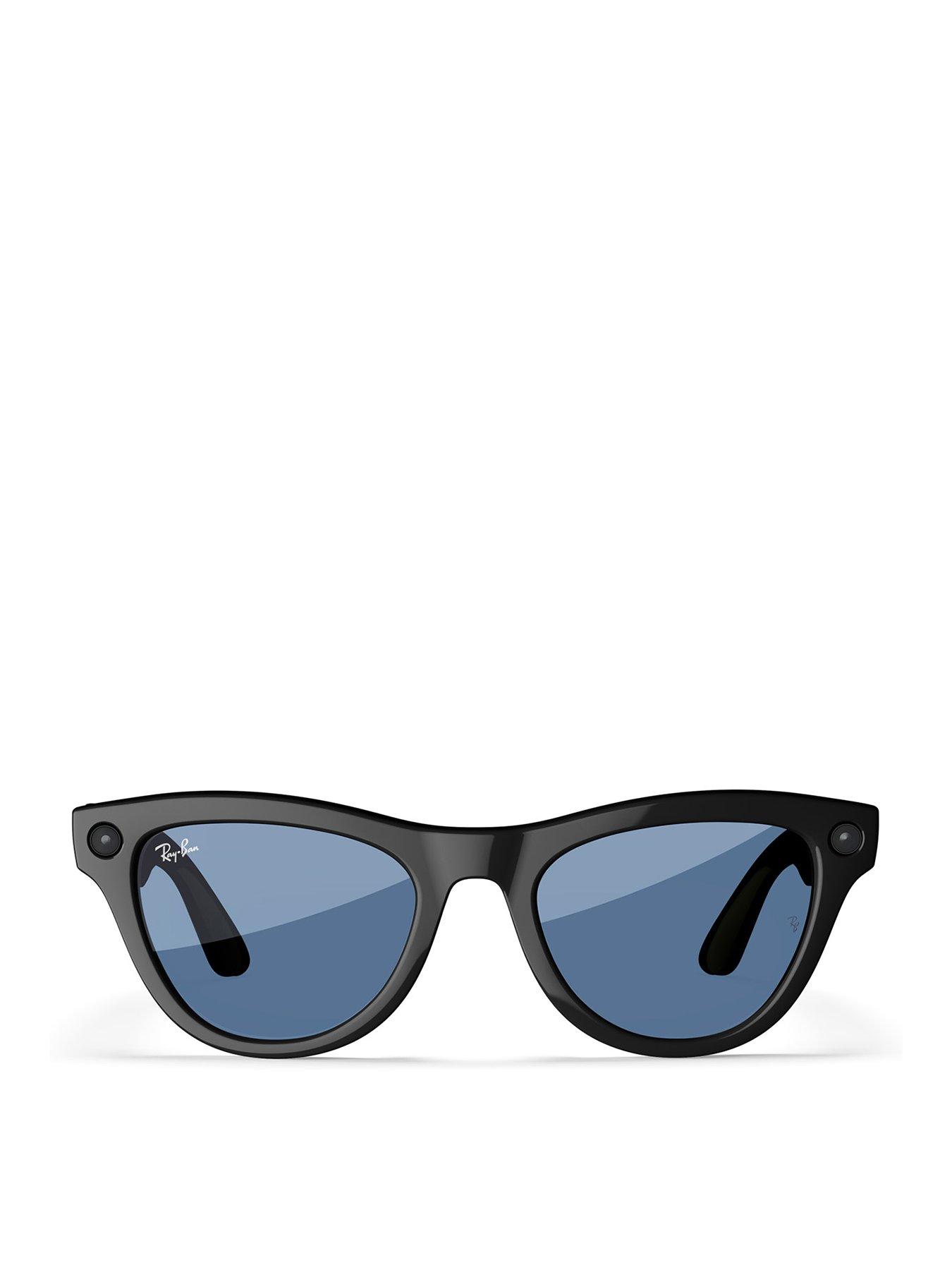 Ray-Ban Meta Skyler - Shiny Black, Transitions Cerulean Blue