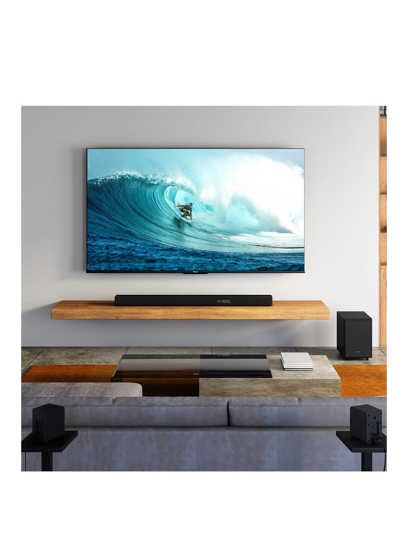  image of hisense-ax5125h-512-channel-500w-dolby-atmos-soundbar-with-wireless-subwoofer-and-turly-rear-speakers