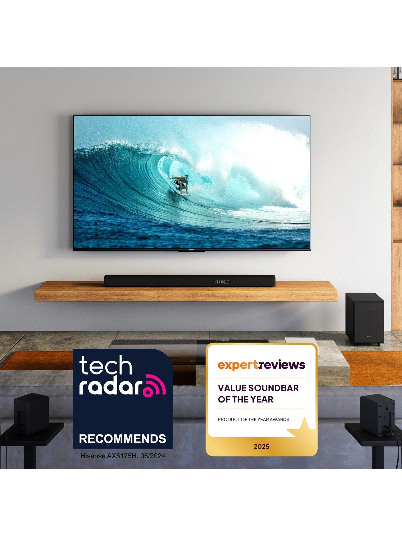 Image 3 of 7 of Hisense AX5125H 5.1.2 Channel 500W Dolby Atmos Soundbar with wireless subwoofer and turly rear speakers
