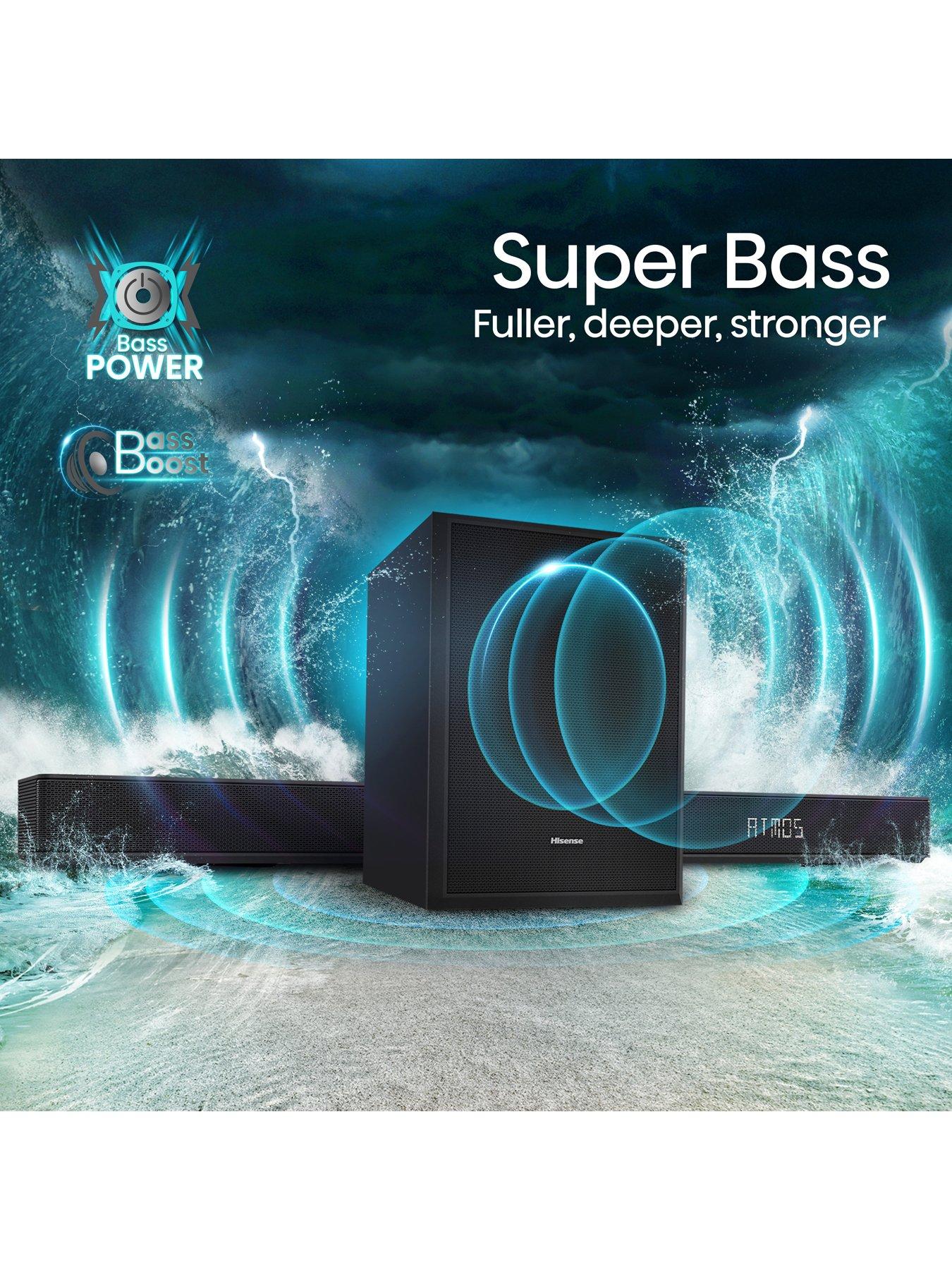  image of hisense-ax5125h-512-channel-500w-dolby-atmos-soundbar-with-wireless-subwoofer-and-turly-rear-speakers