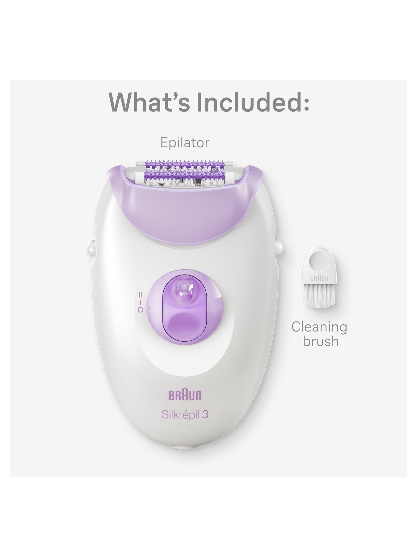Image 6 of 7 of Braun Silk-&eacute;pil 3 Corded Epilator For Hair Removal, Weeks Of Smooth Skin, 3-000