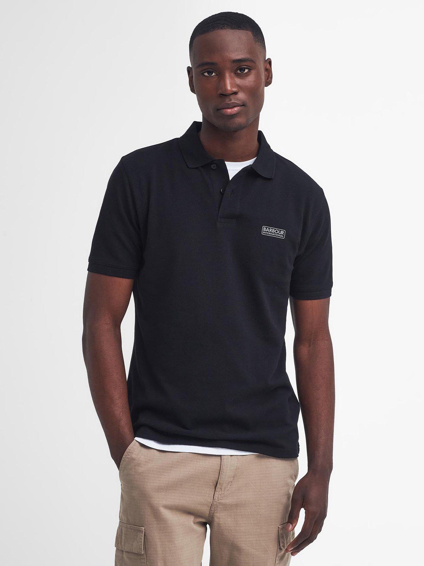 undefined Essential Short Sleeve Polo Shirt - Black