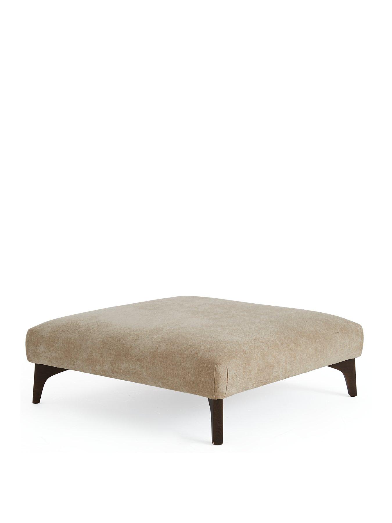  image of bali-plain-fabricnbspfootstool