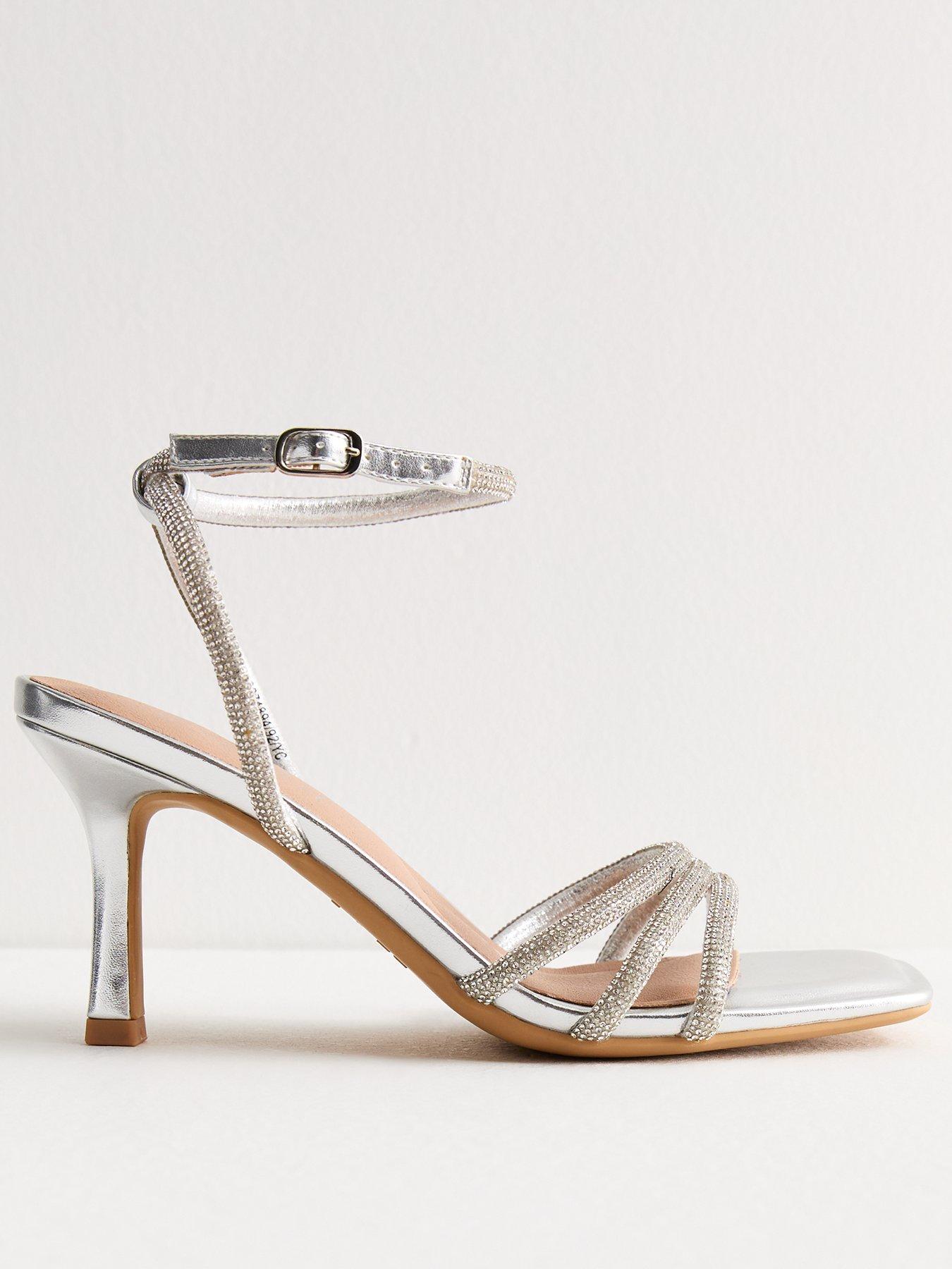  image of new-look-silver-diamanteacute-embellished-stiletto-sandals