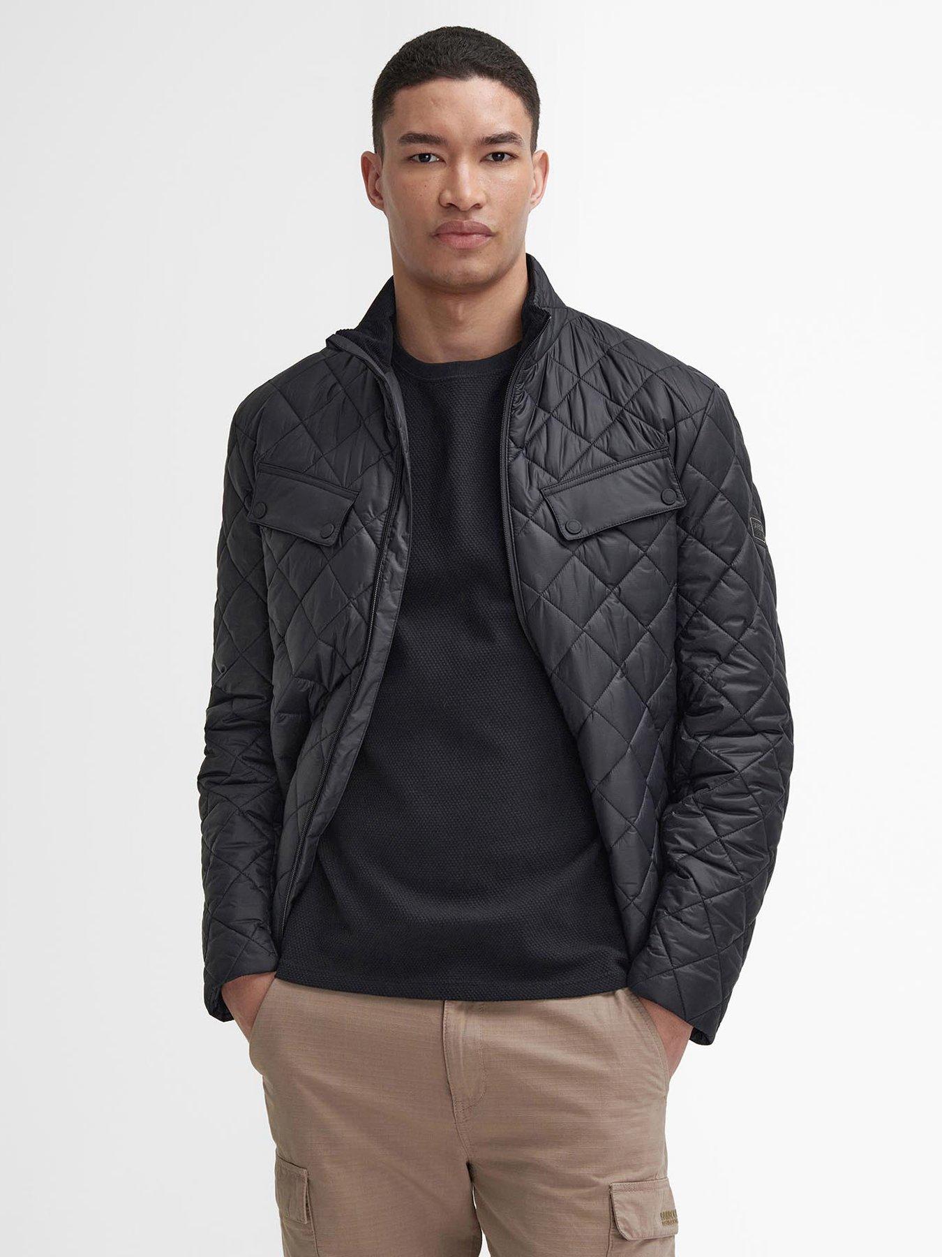 Barbour International Ariel Box Quilted Jacket Black littlewoods