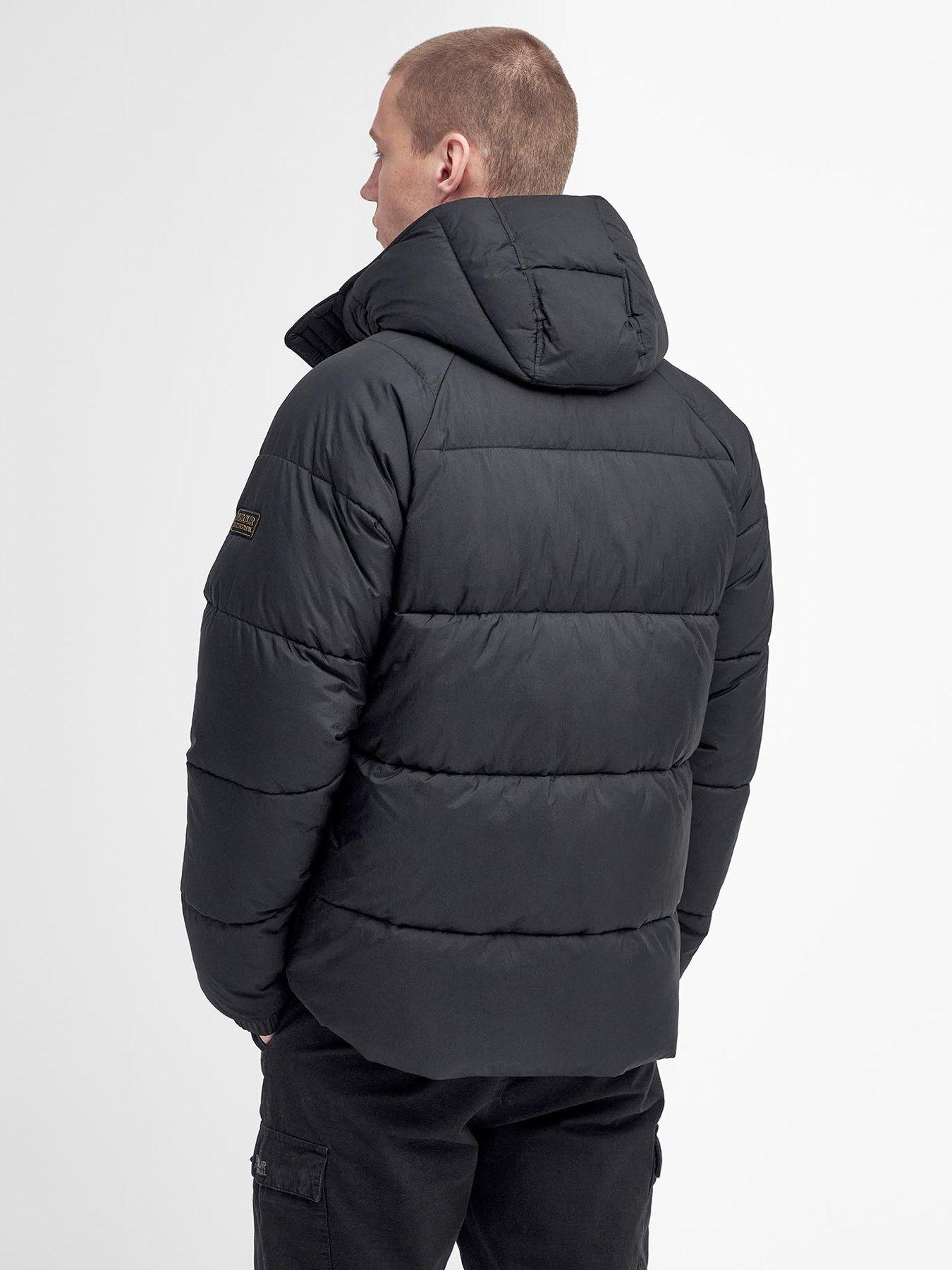  image of barbour-international-haze-hooded-padded-coat-black