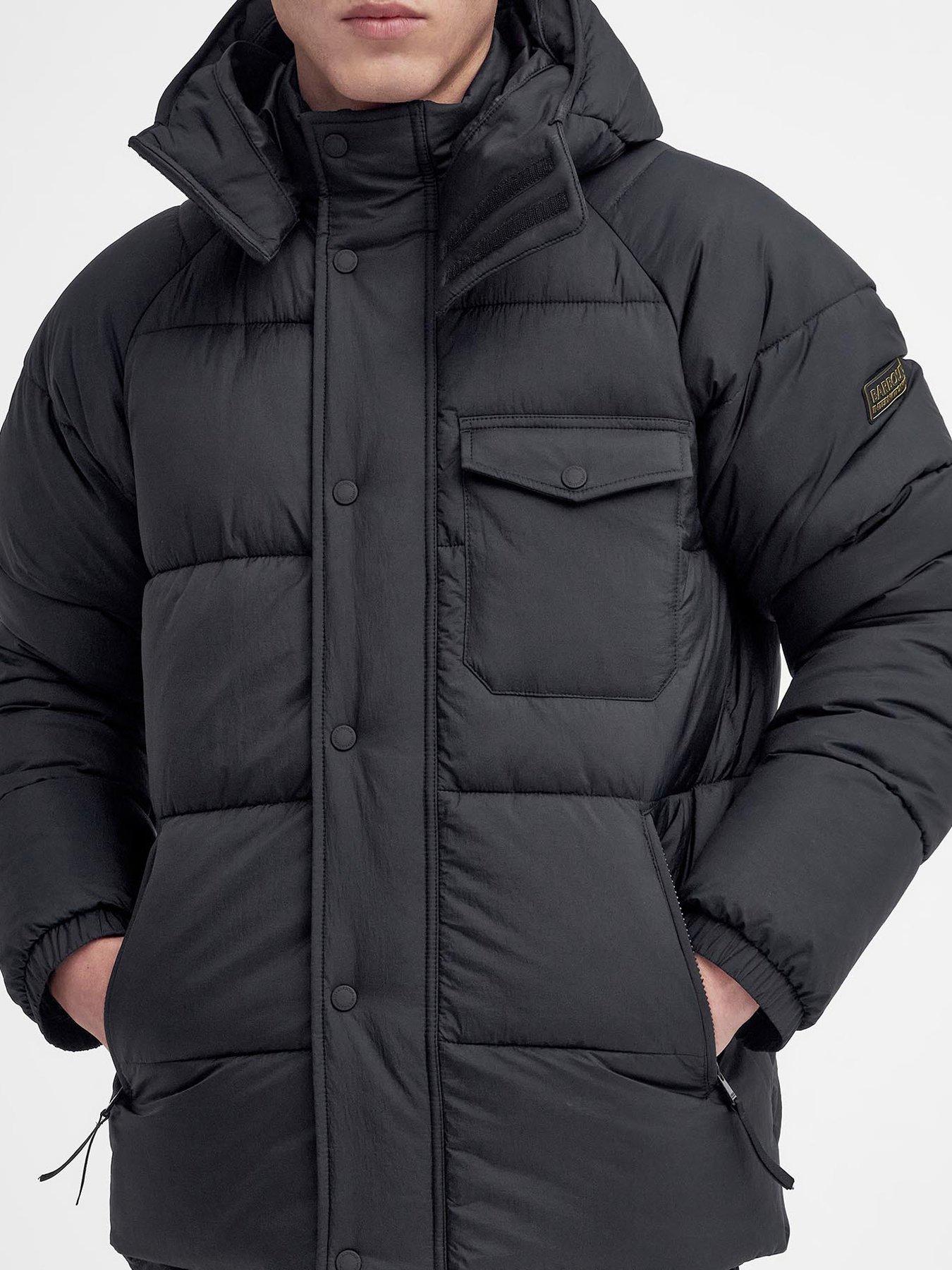  image of barbour-international-haze-hooded-padded-coat-black