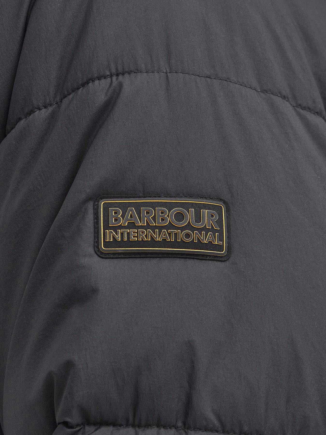  image of barbour-international-haze-hooded-padded-coat-black