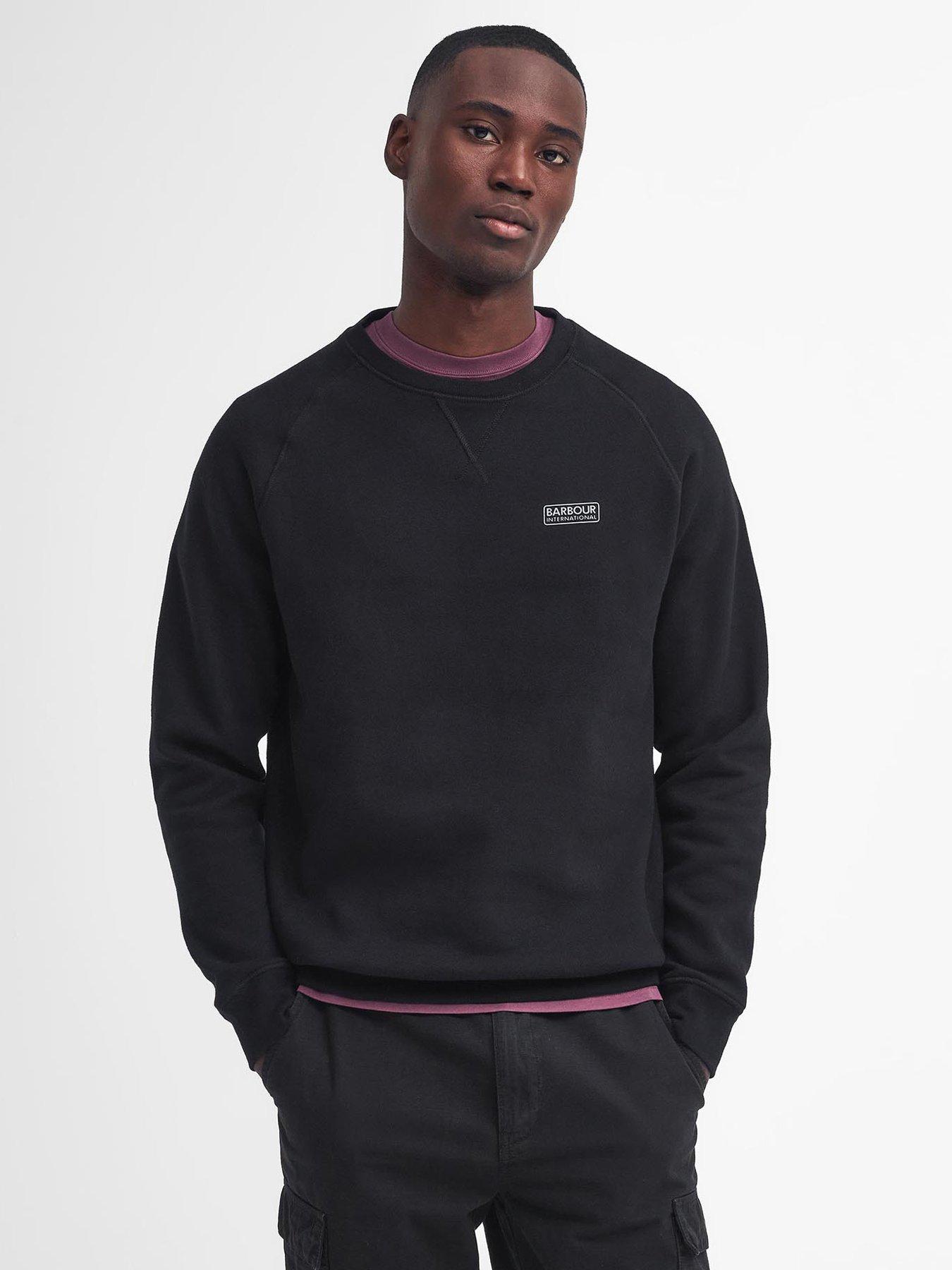 undefined Essential Crew Neck Sweat Top - Black