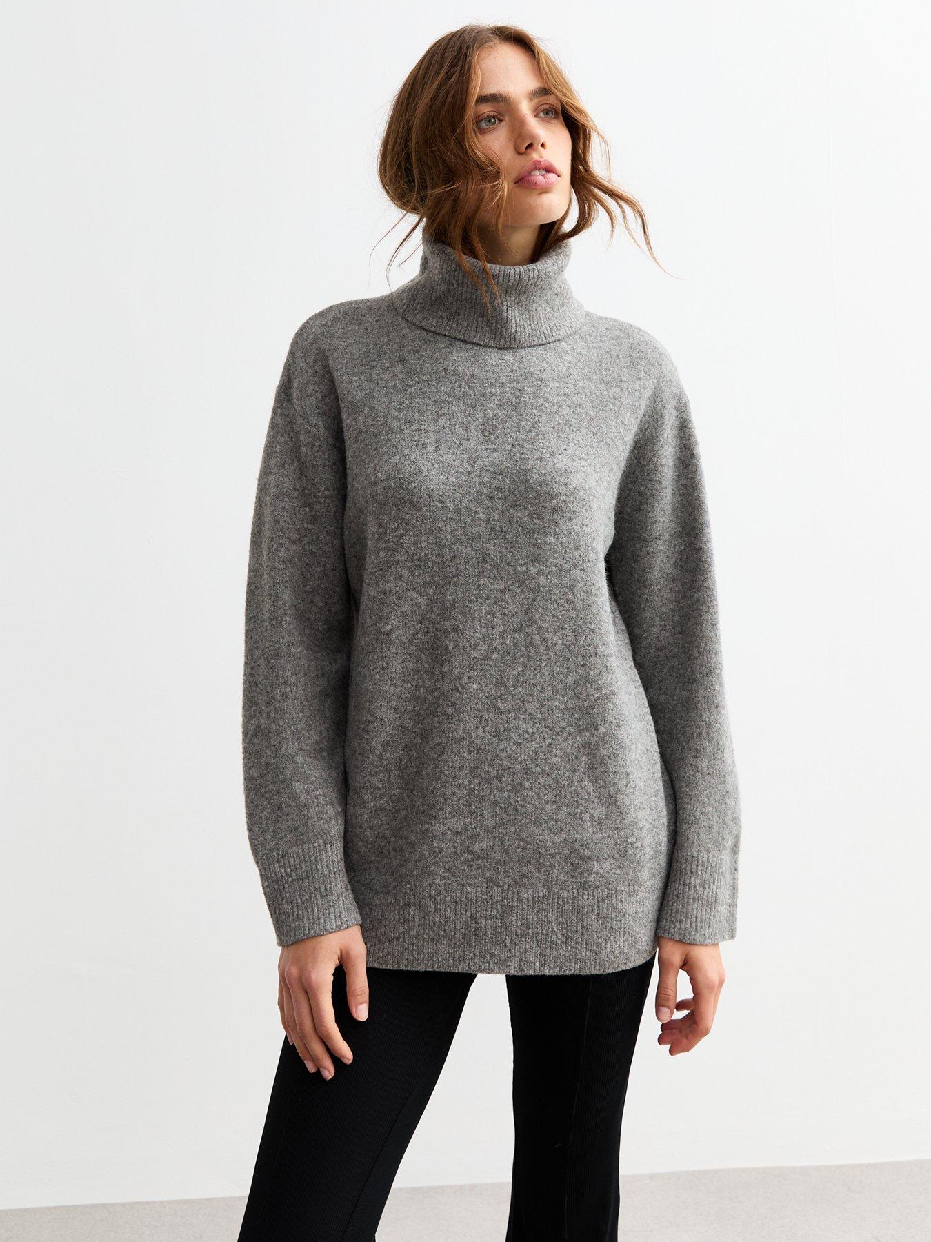 Longline roll neck jumper best sale