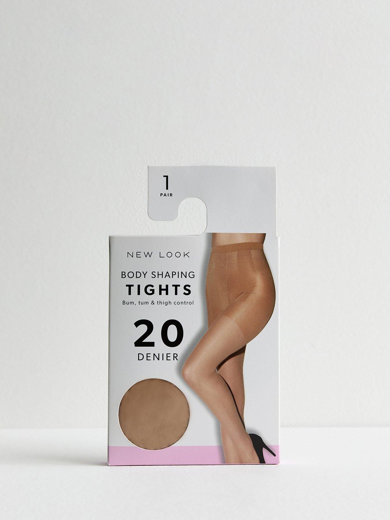 New Look Premium 40 Denier Body Shaping Tights Black littlewoods