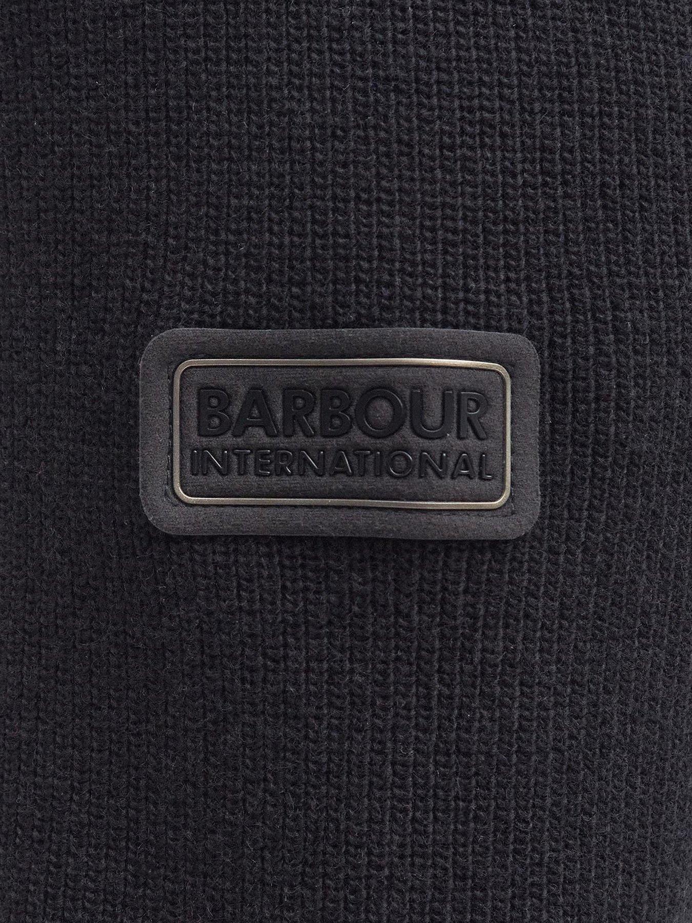 Image 5 of 6 of Barbour International Crawley Crew Knitted Jumper - Black