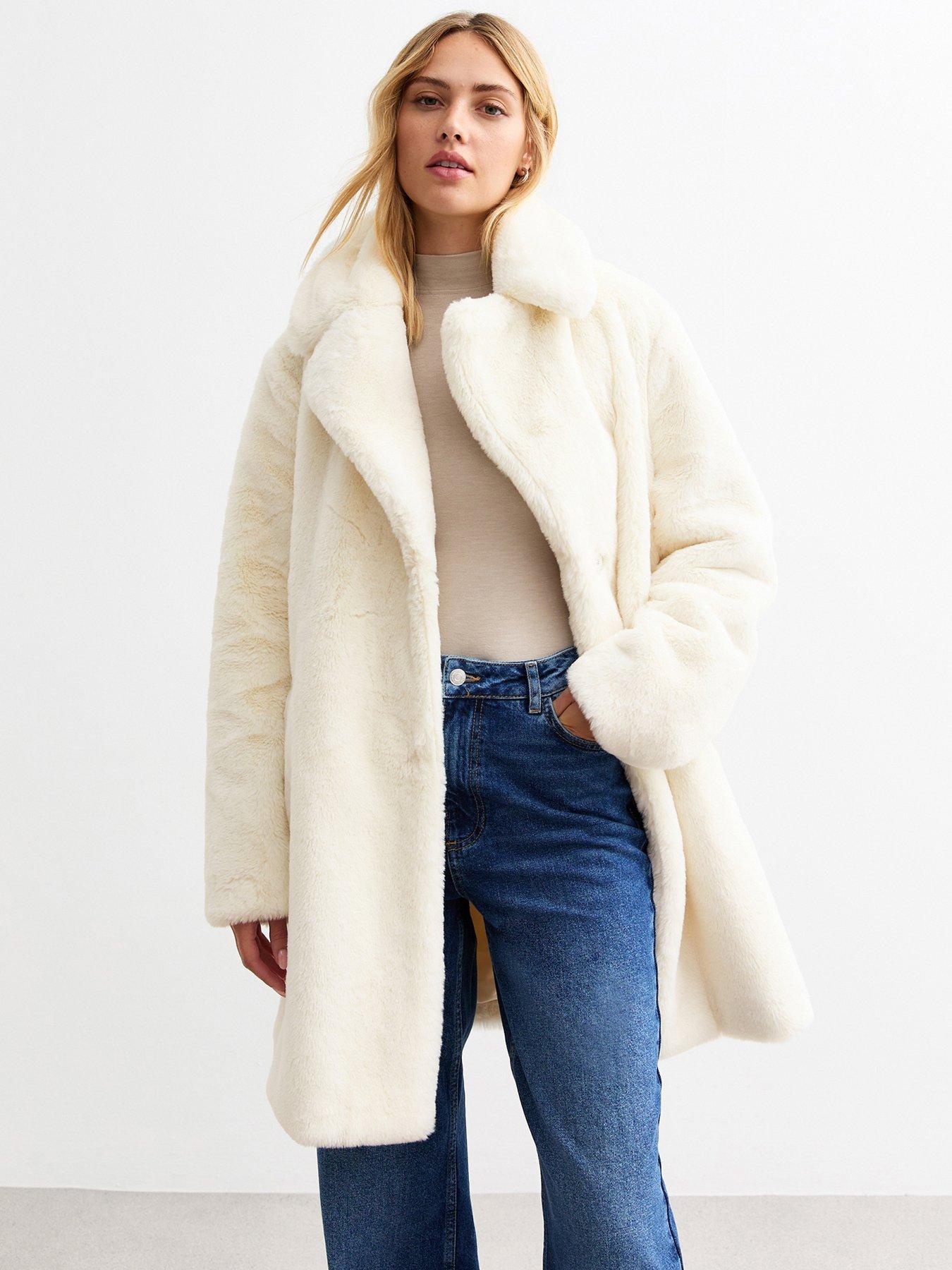 Faux fur coat new look best sale