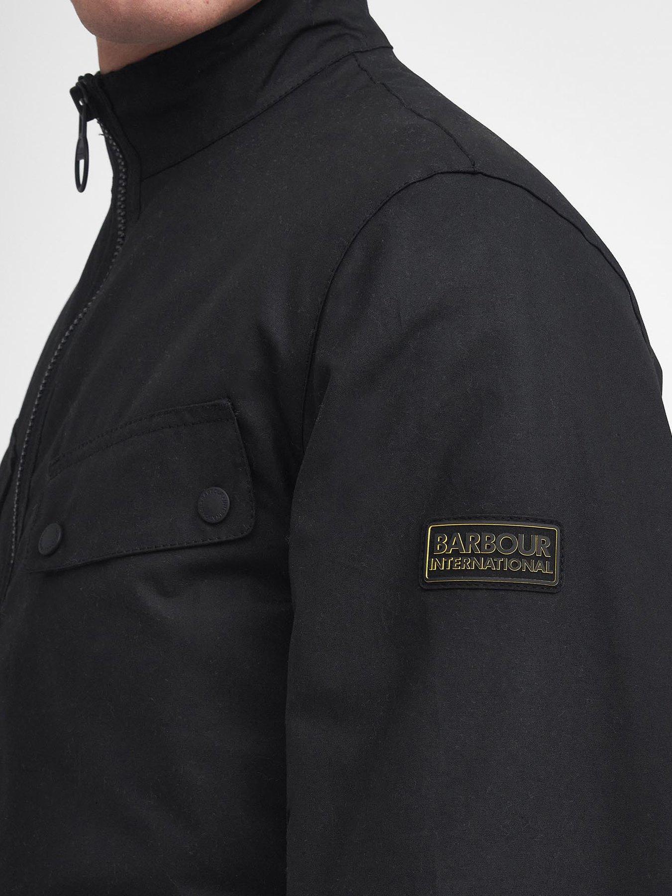Barbour International Re-duke Wax Jacket Black Littlewoods