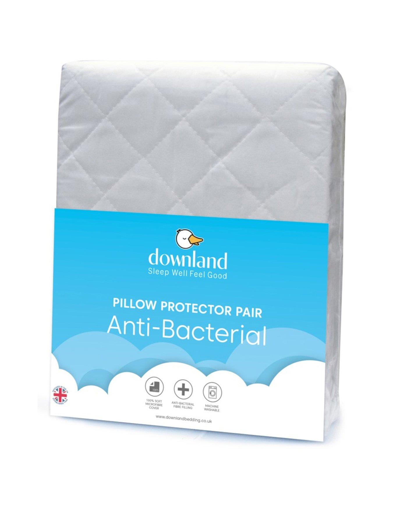 front image of very-home-anti-bacterial-pillow-protector-pair-white