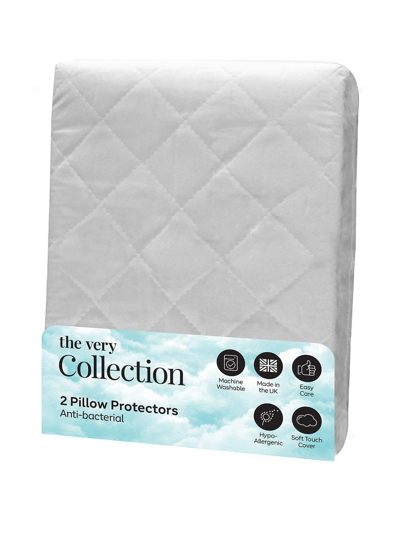 The Very Collection Anti-Bacterial Pillow Protector Pair - White