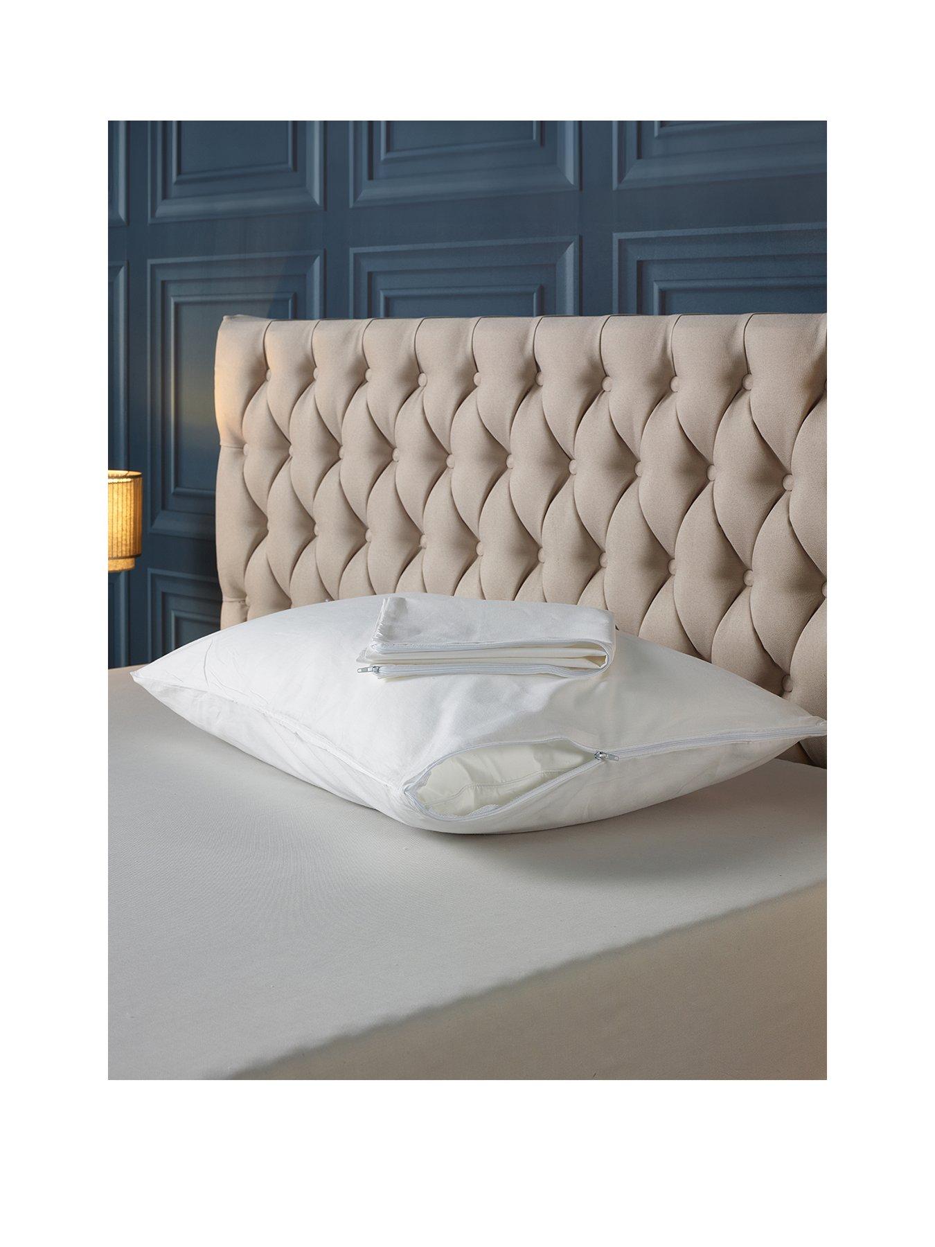 stillFront image of very-home-anti-bacterial-pillow-protector-pair-white