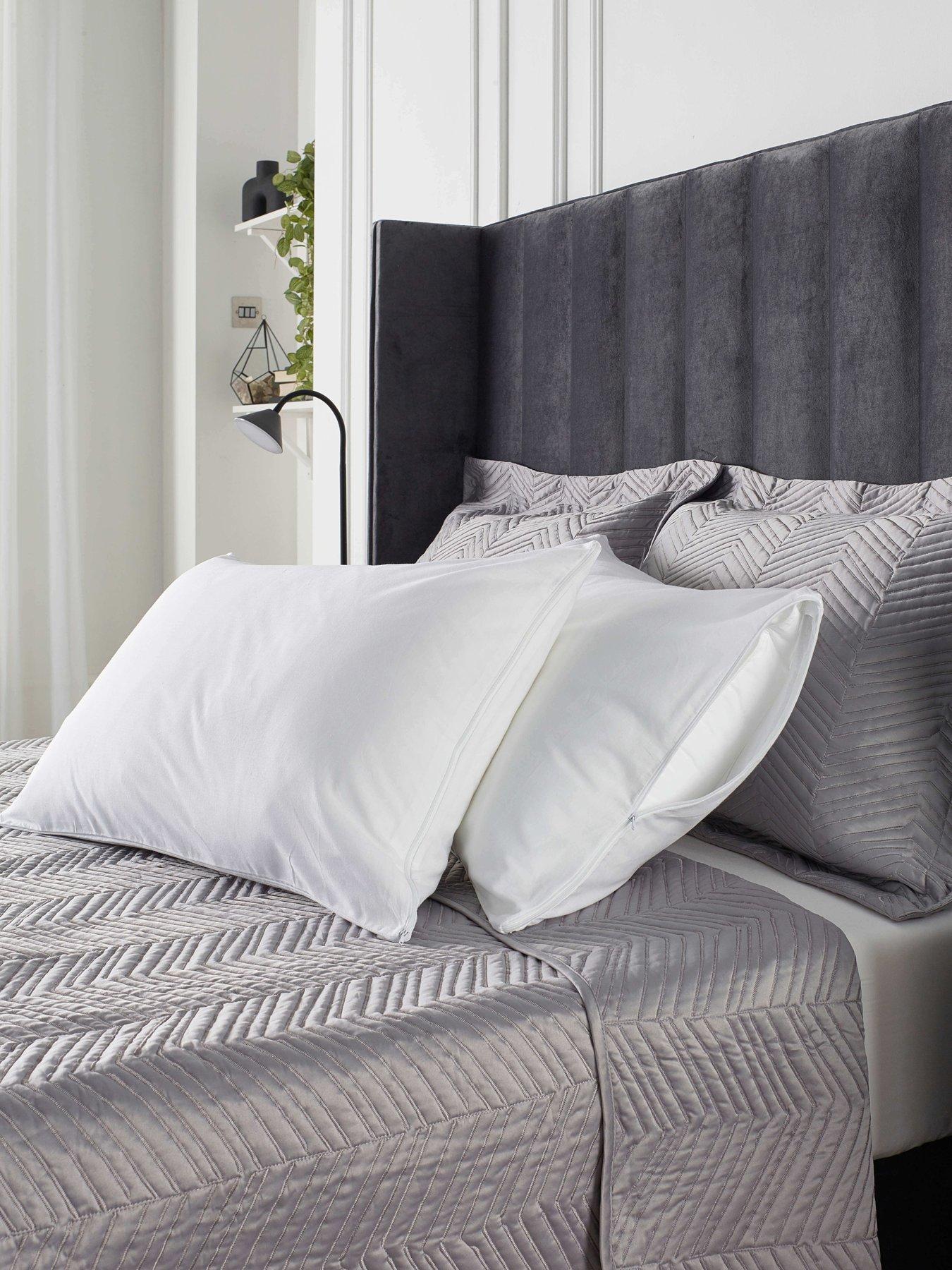  image of very-home-anti-bacterial-pillow-protector-pair-white