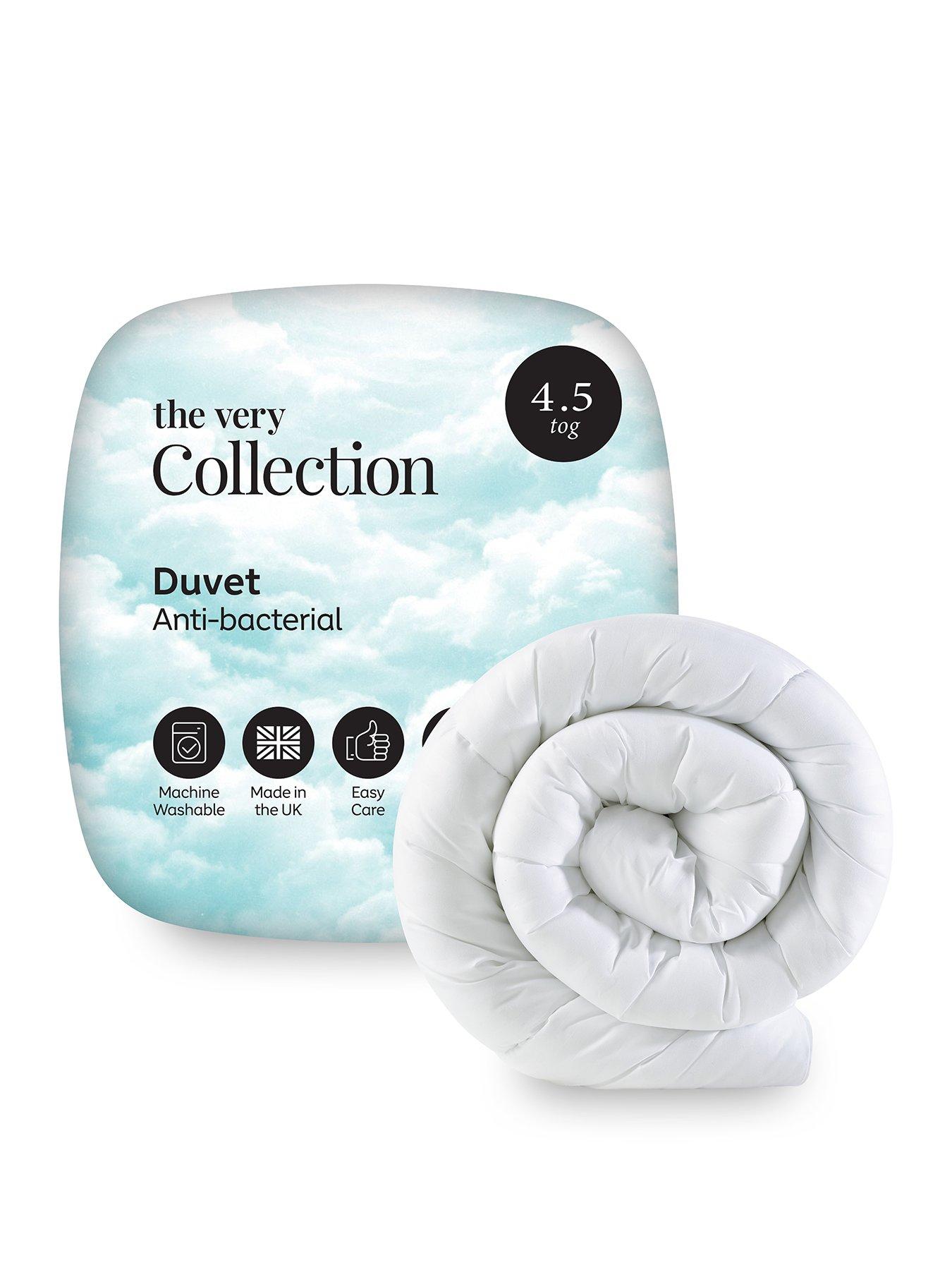 The Very Collection Anti-Bacterial 4.5 Tog Duvet - Db - White