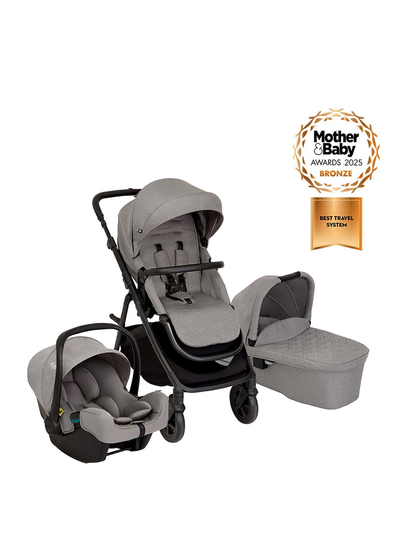 Image 2 of 8 of Graco Near2Me DLX Trio Travel System - Ash