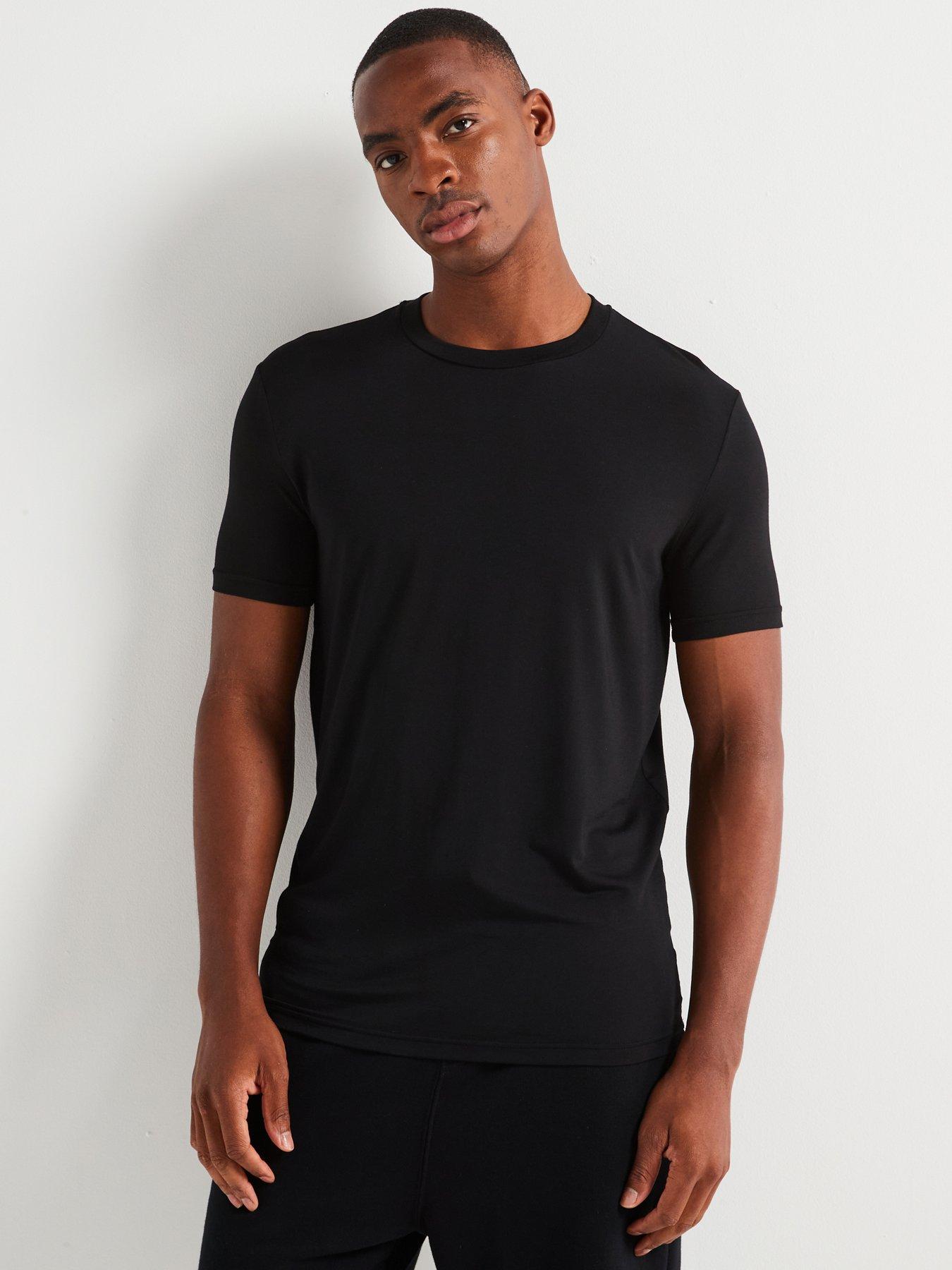 undefined Loungewear Back Logo Twin Pack T-shirt - Black
