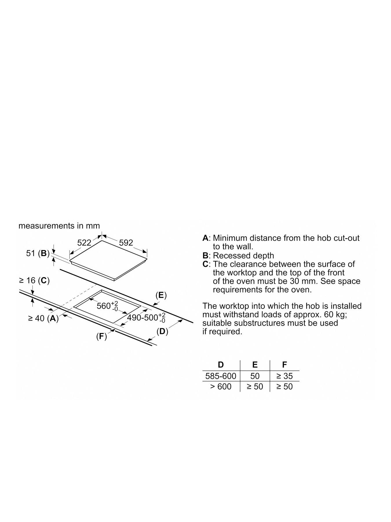  image of bosch-series-4-pie631bb5e-60cm-intergrated-induction-hob-black