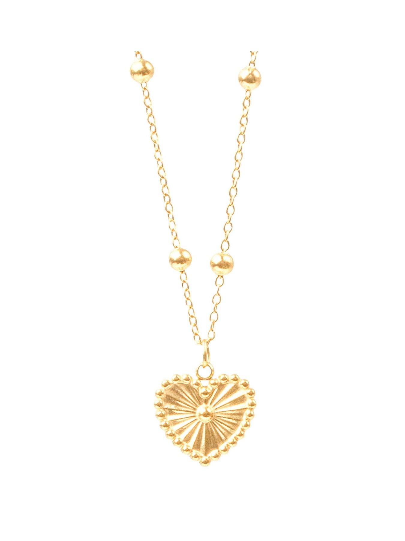 the-love-collection-heart-moonstone-chain