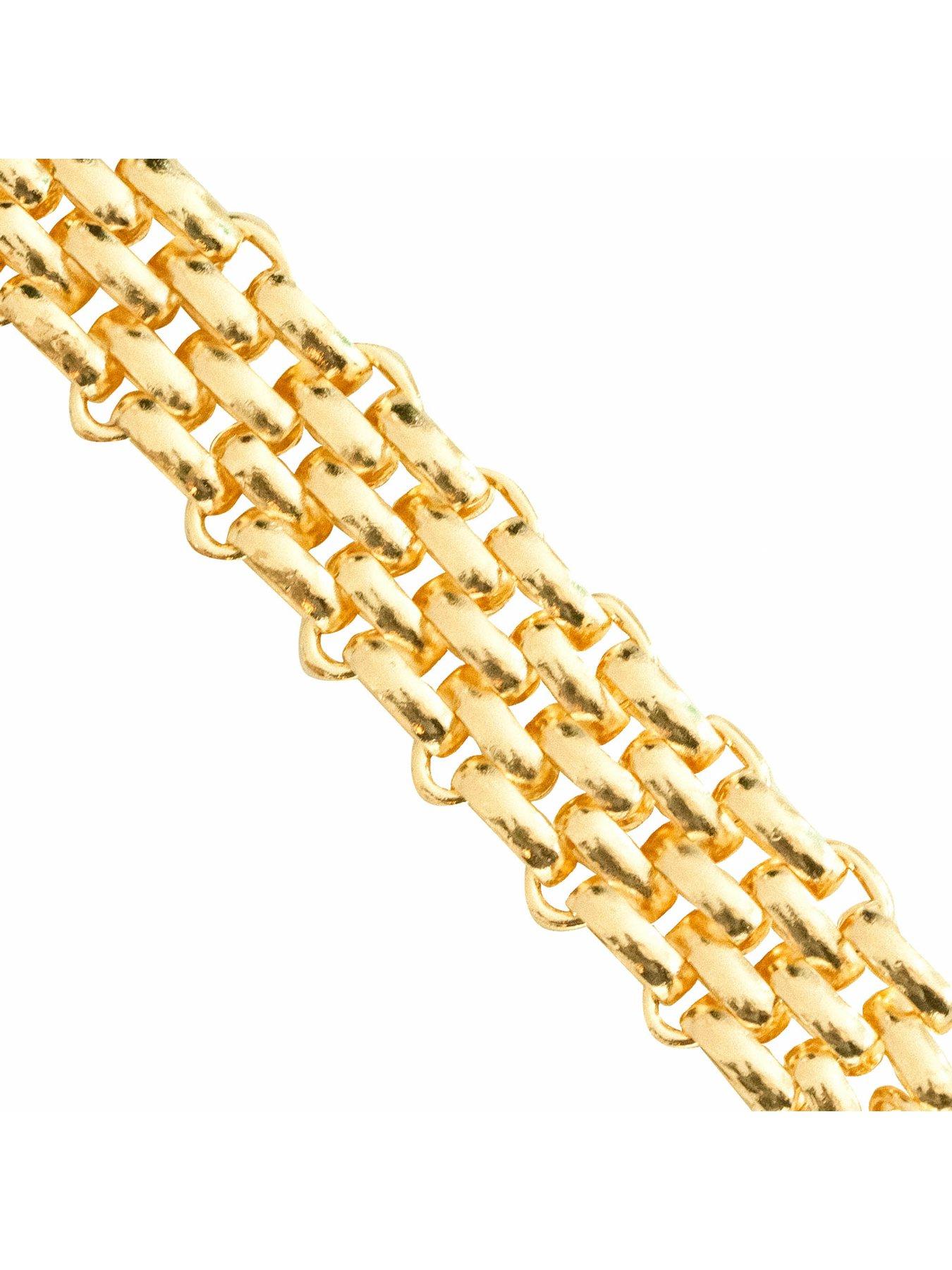  image of the-love-collection-gold-colour-large-chain-bracelet