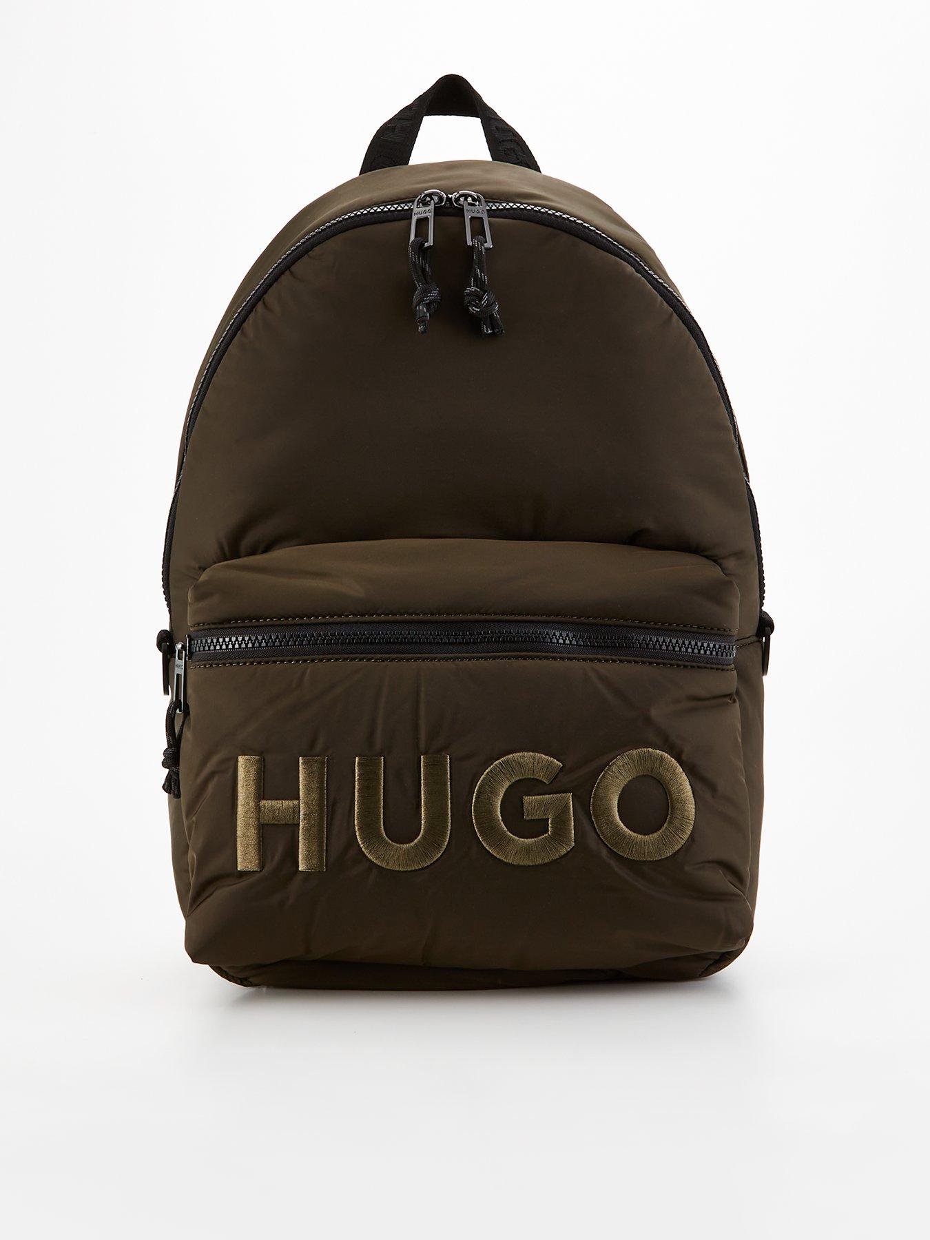 undefined Rikky Tonal Logo Nylon Backpack - Khaki