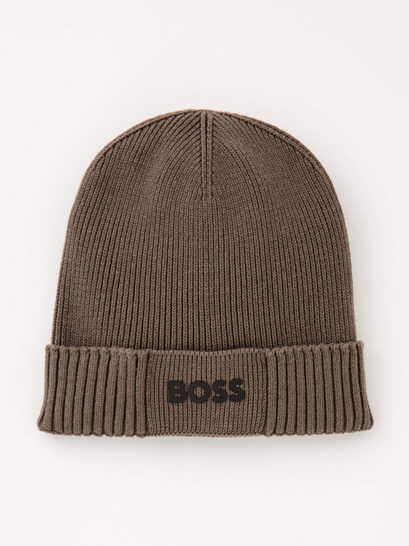 undefined Asic Beanie-X Rubberised Logo Beanie Hat - Grey