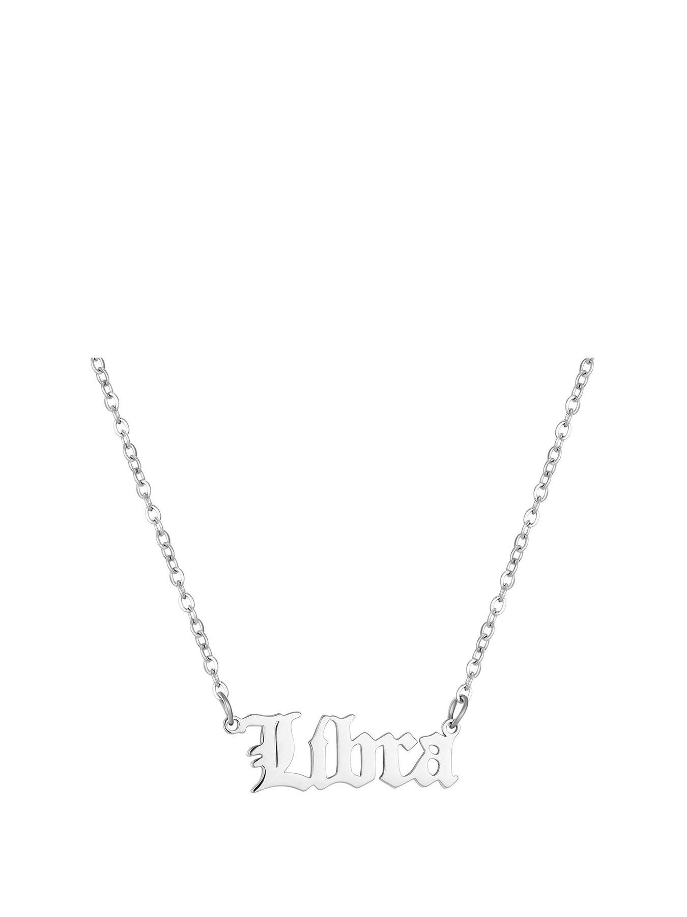 the-love-collection-zodiac-necklce-in-gothic-font-silver-plated