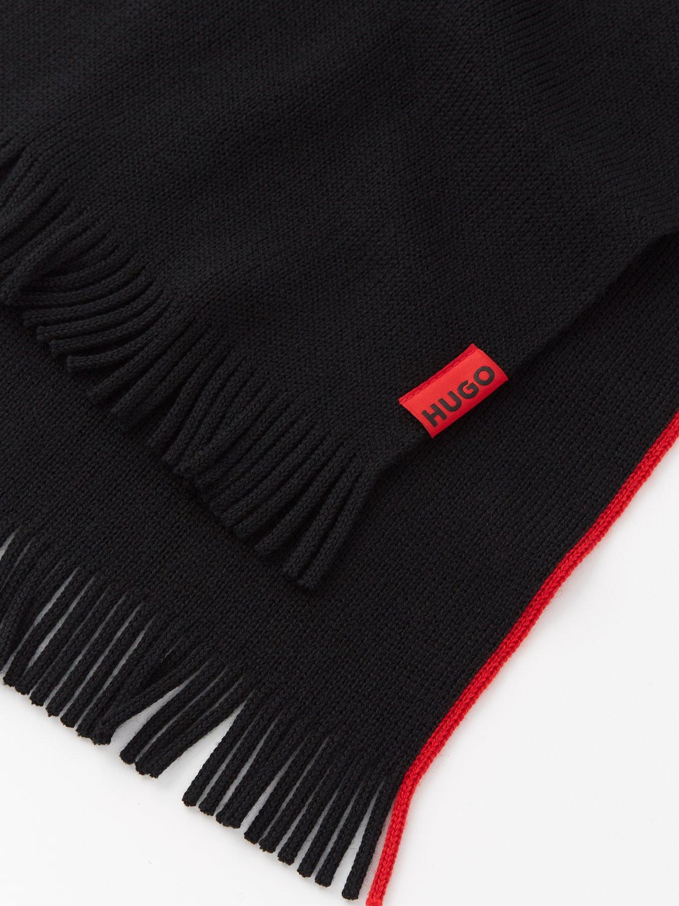  image of hugo-zaschel-beanie-hat-amp-scarf-gift-set-black