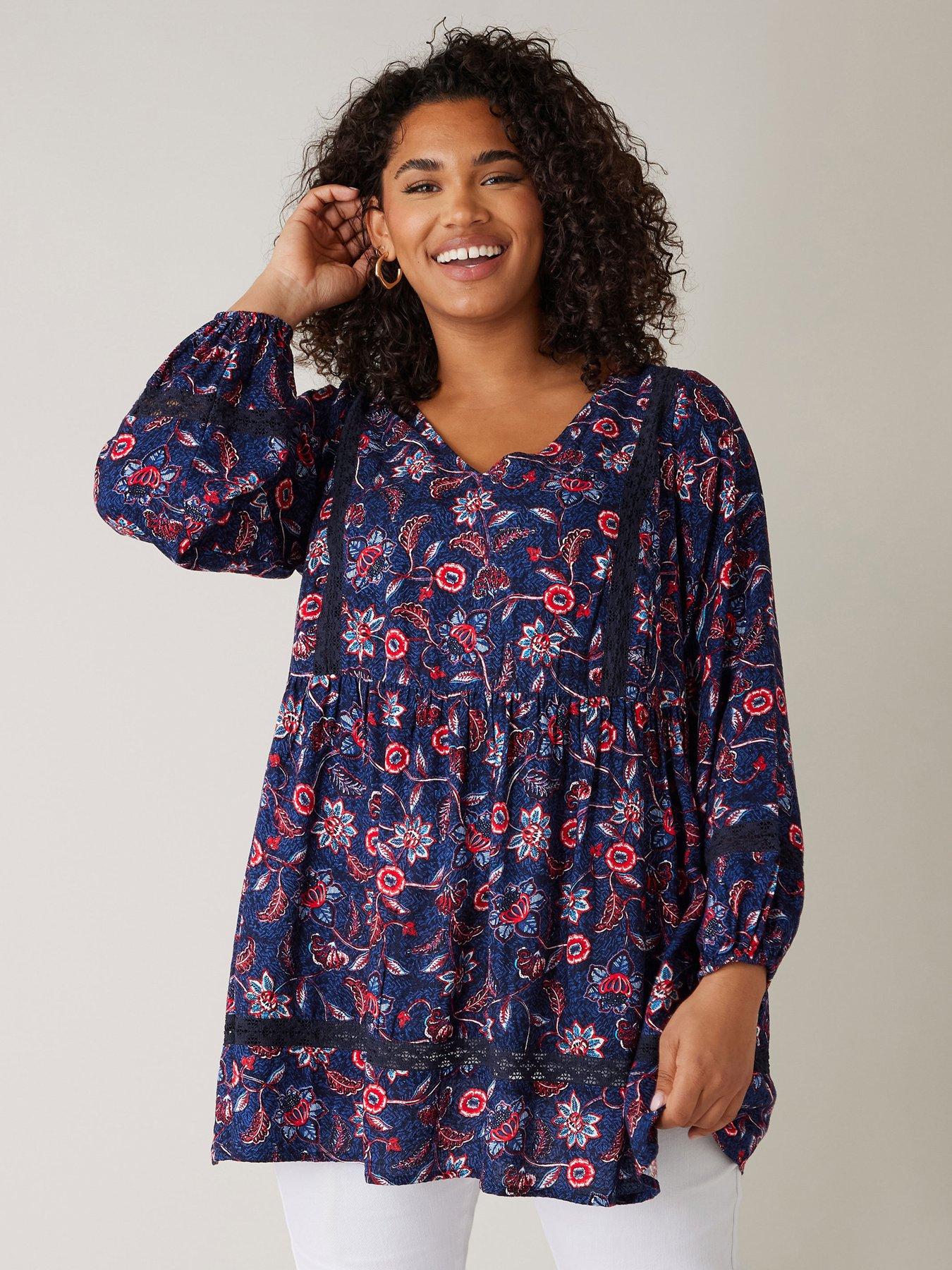 undefined Crochet Gypsy Top - Blue
