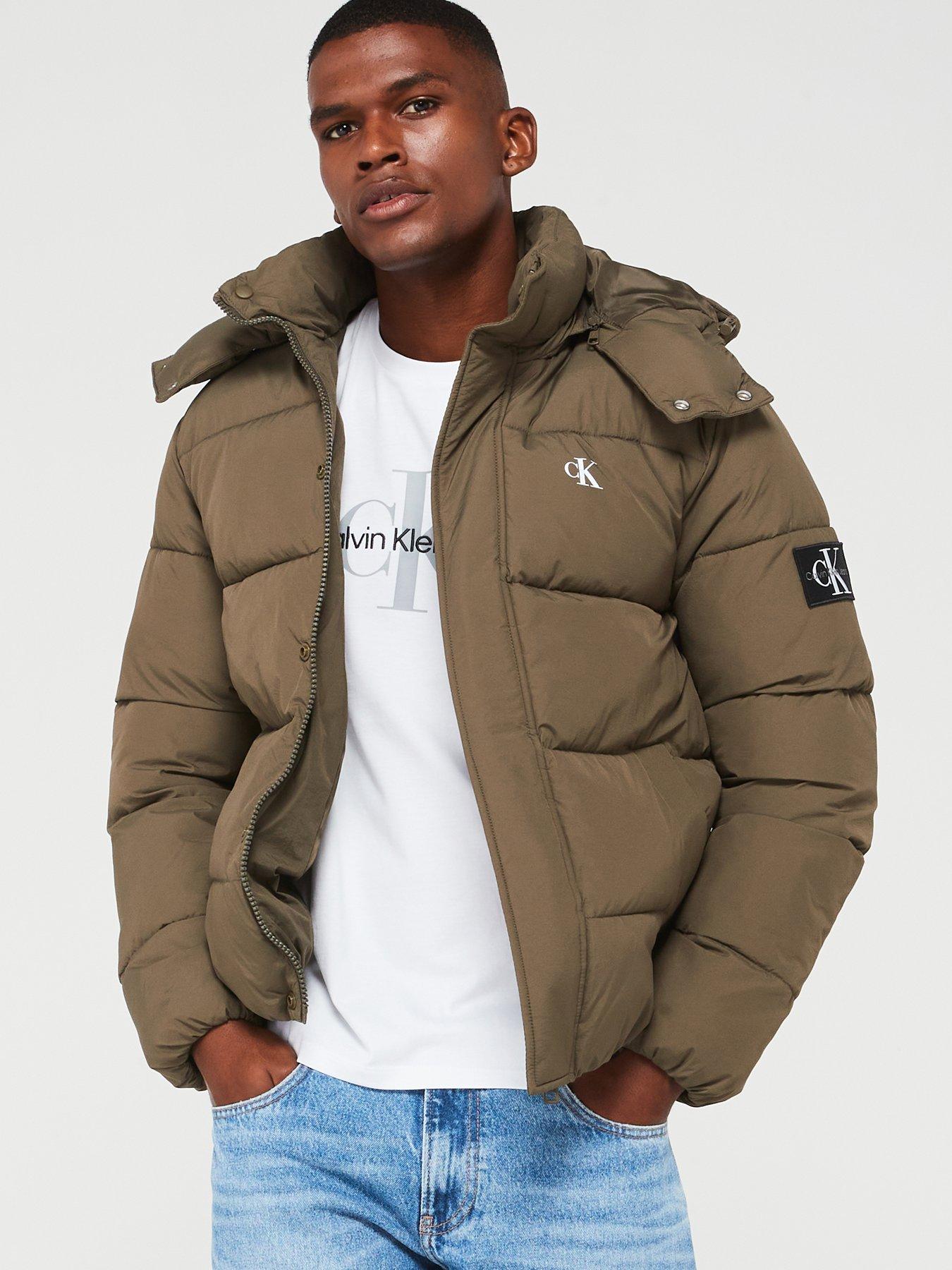 Calvin Klein Quilted popular Hooded Jacket